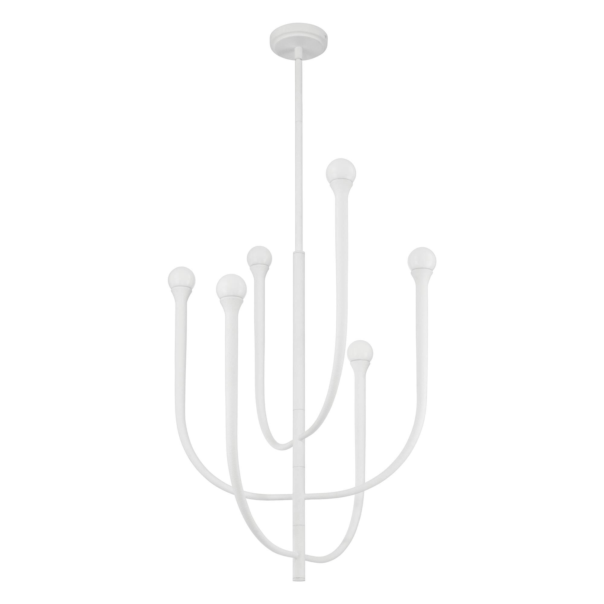 Shown in Plaster White finish and Opal glass