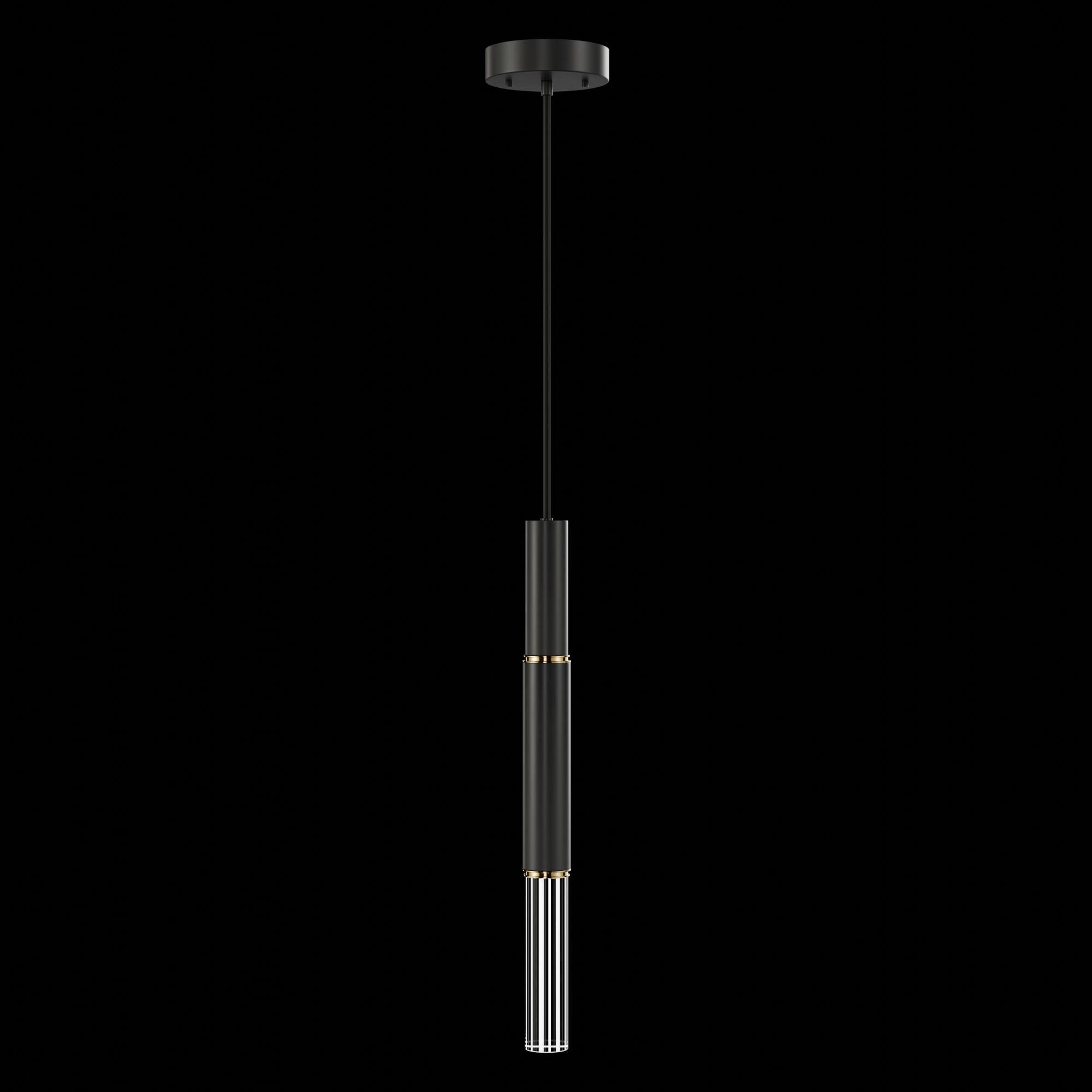 Shown in Black finish and True crystal and False glass