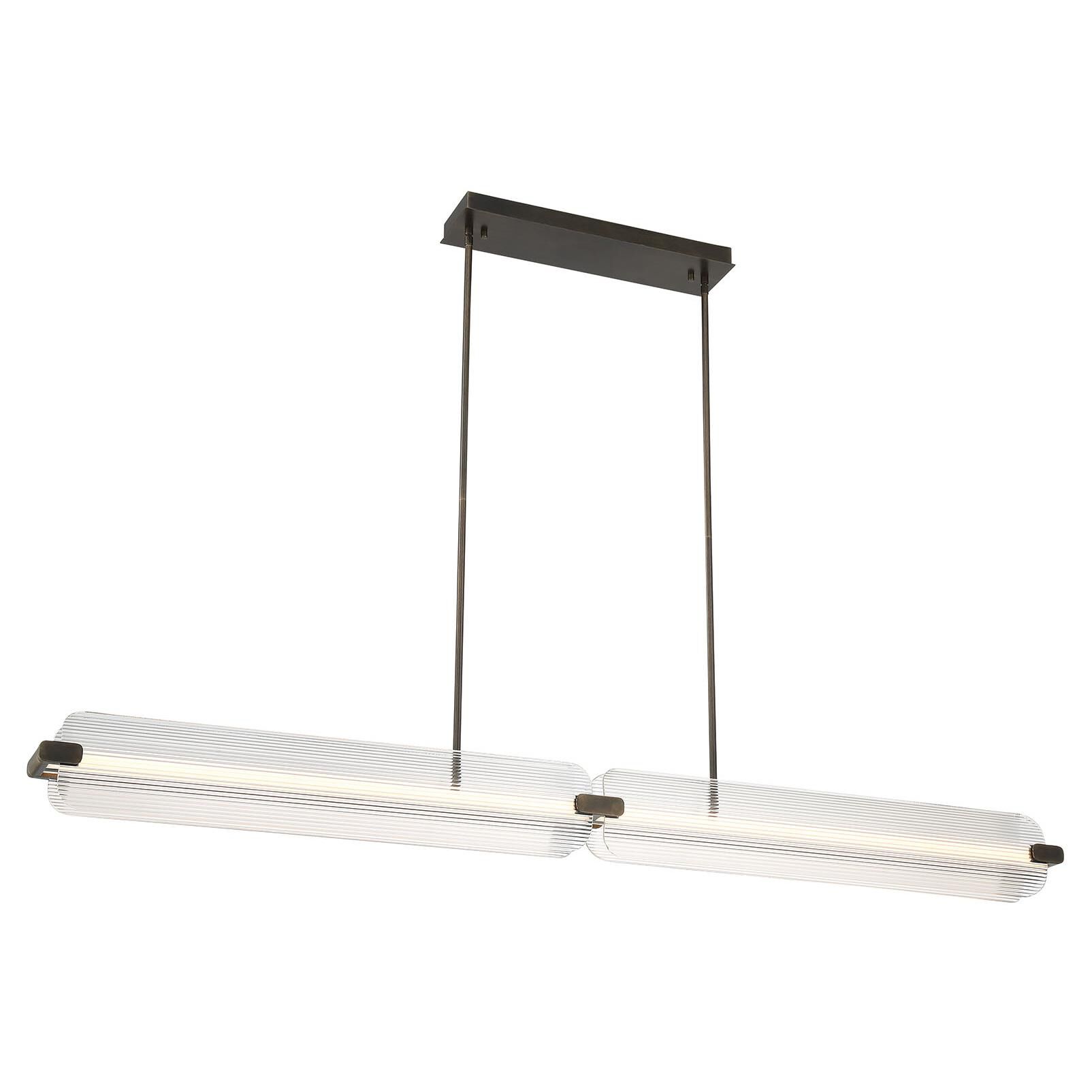 Shown in Weathered Brass finish and Clear glass