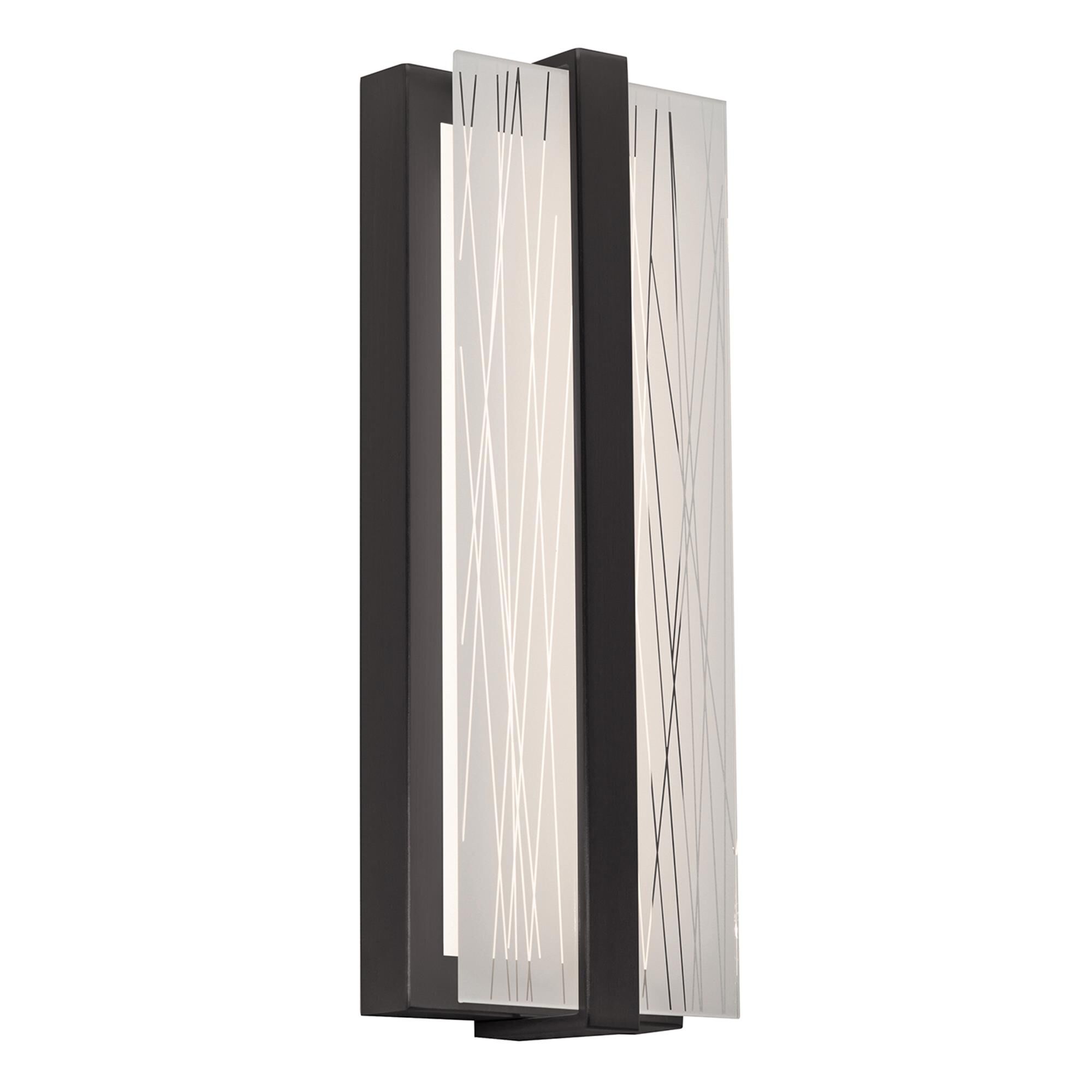 Shown in Black finish and Frosted Clear Acrylic glass