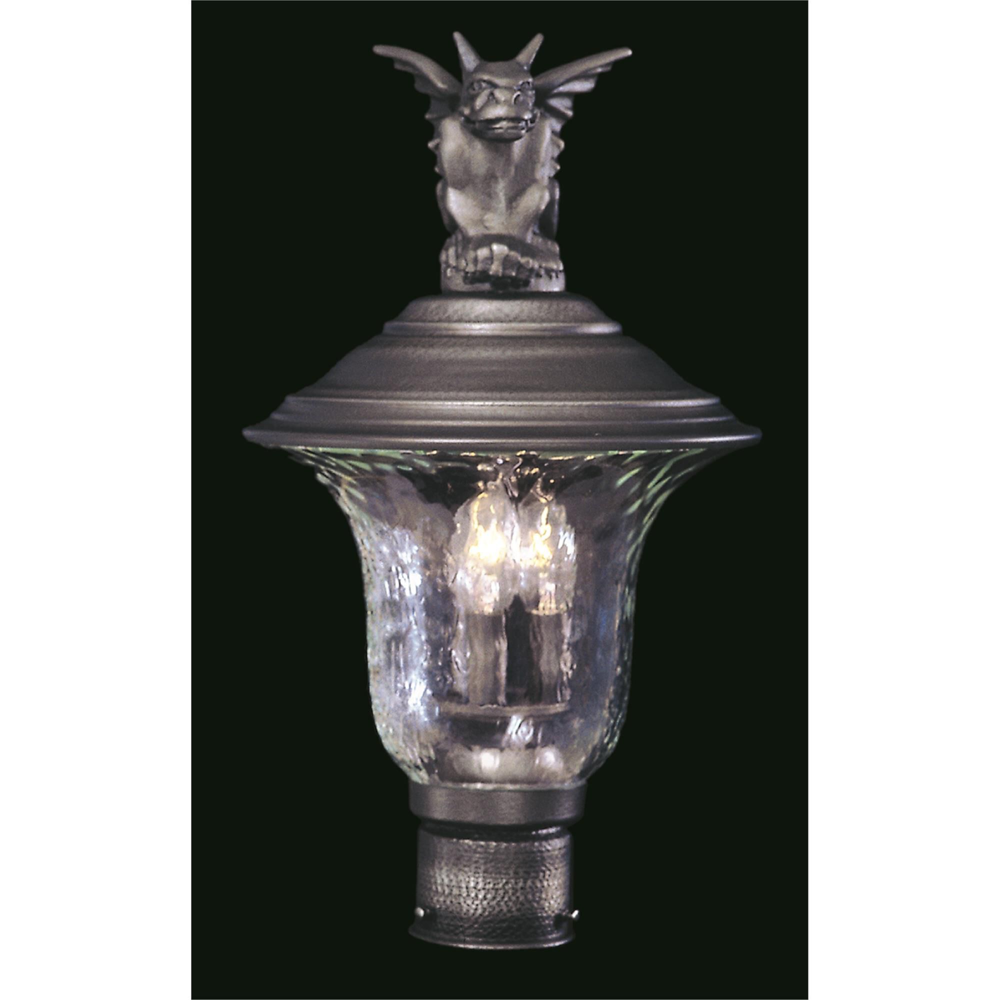 Carcassonne 19 Inch Tall 3 Light Outdoor Post Lamp by Framburg