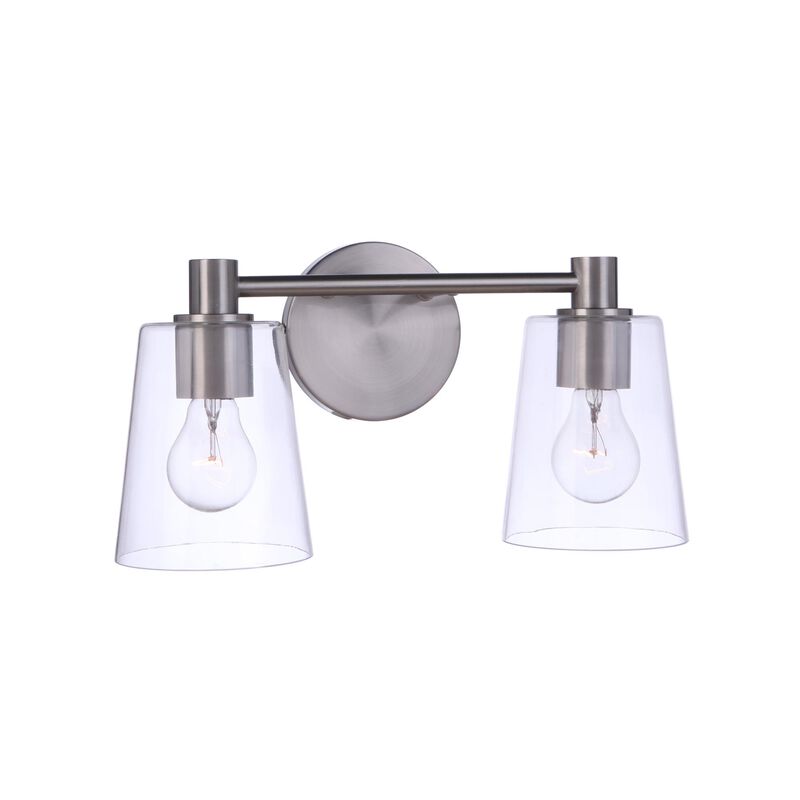 Emilio 15 Inch 2 Light Bath Vanity Light by Craftmade