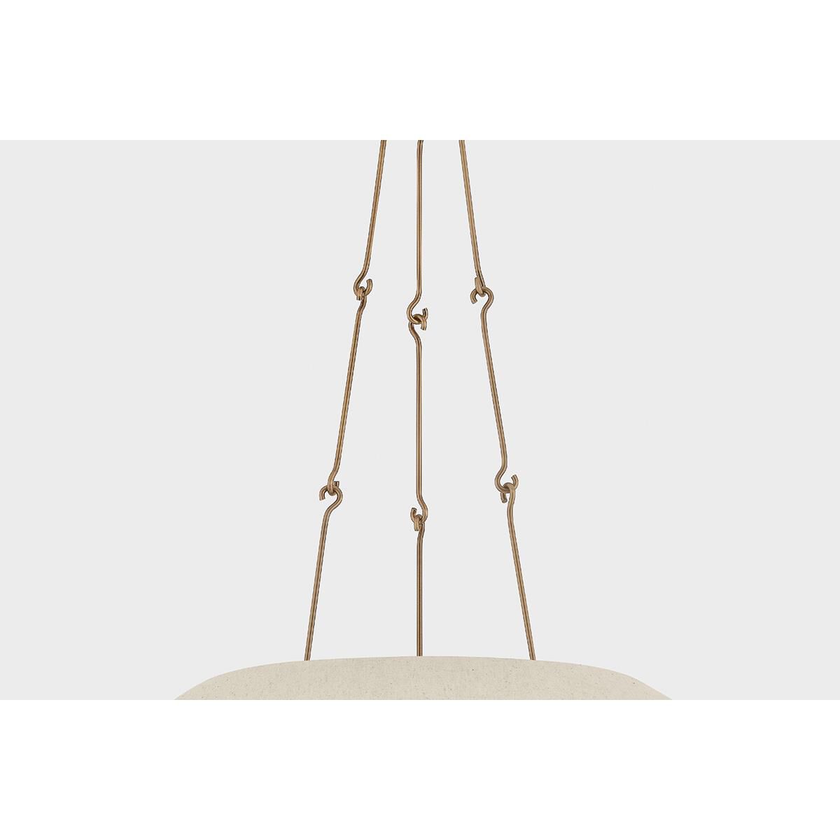 Shown in Patina Brass finish and Natural Linen shade