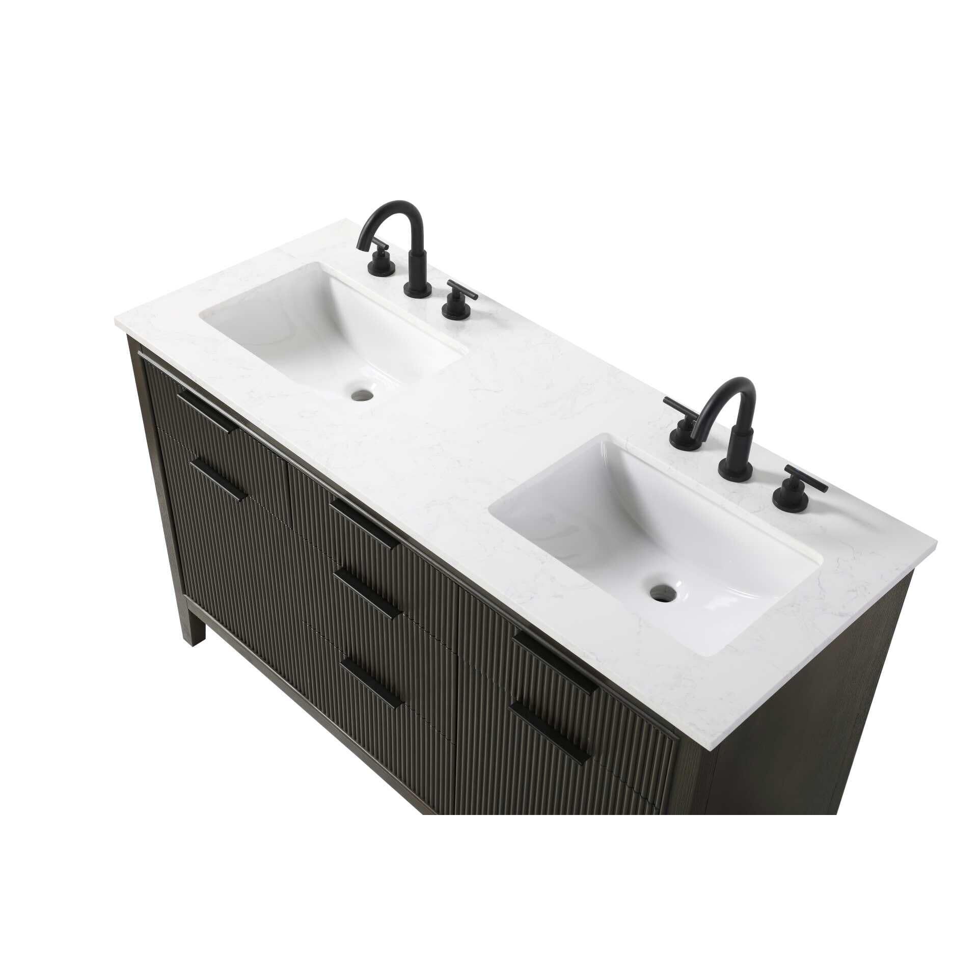 Langston 54 Inch Bath Vanity by Elegant Decor