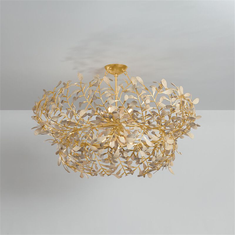 Maybrook 40 Inch 8 Light Semi Flush Mount by Hudson Valley Lighting