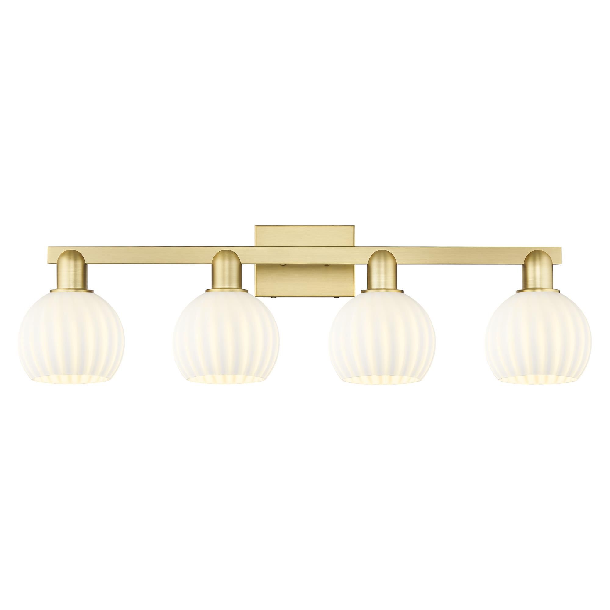 Bruno Marashlian White Venetian 33 Inch Bath Vanity Light by Innovations Lighting