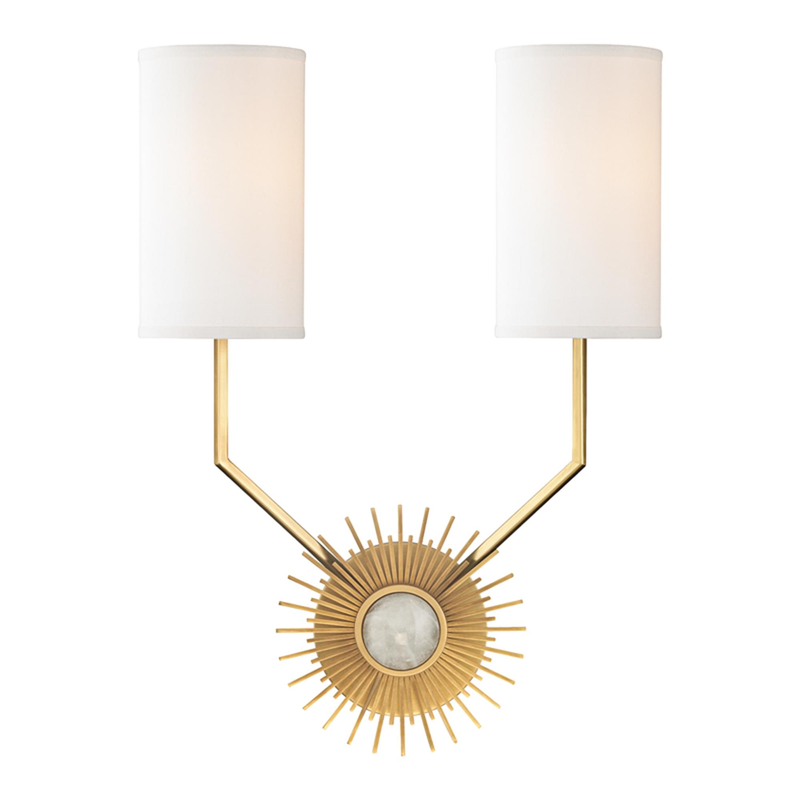 Borland Medium 2 Light Wall Sconce by Hudson Valley Lighting