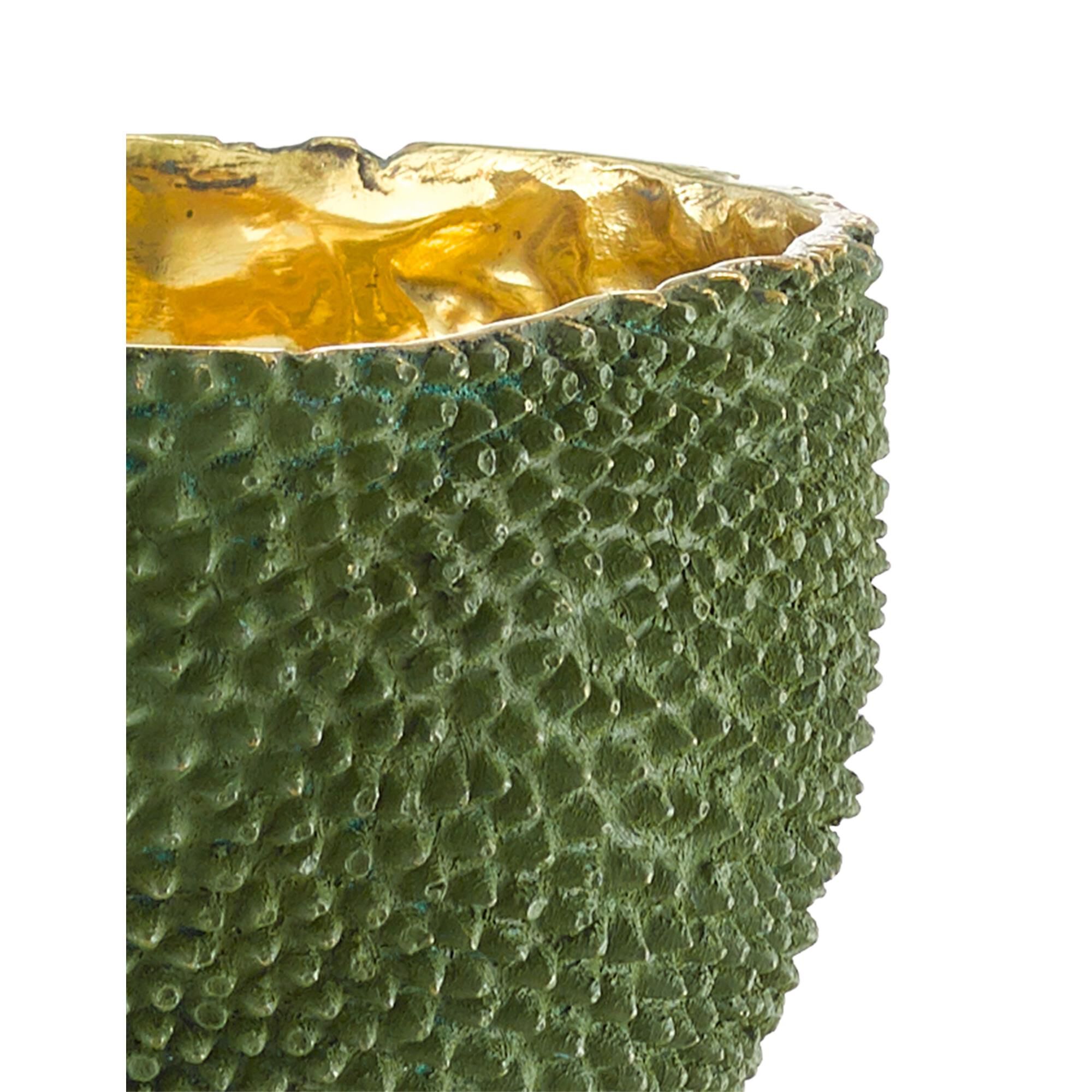 Shown in Green - Gold finish
