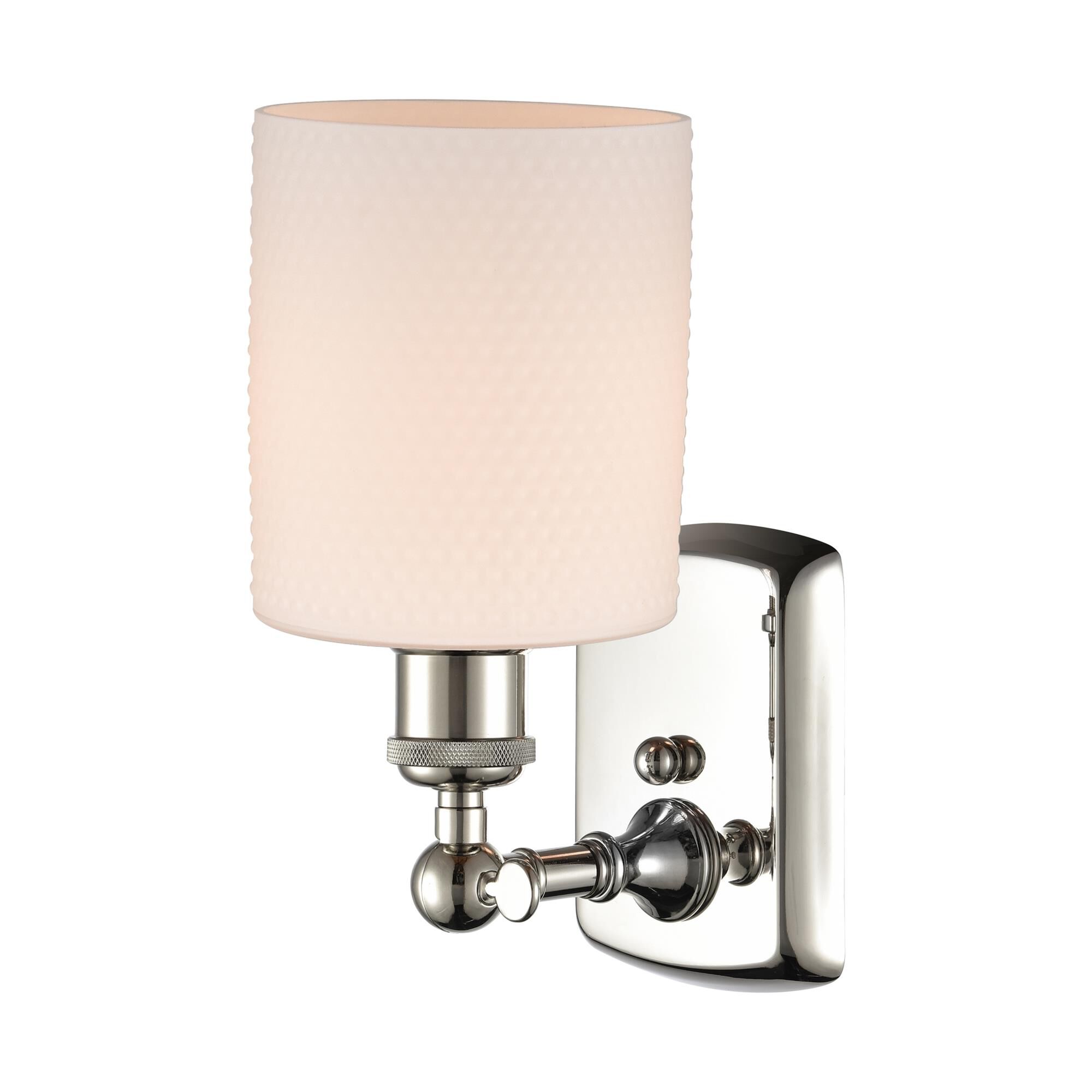 Shown in Polished Nickel finish and Drum glass and Glass shade