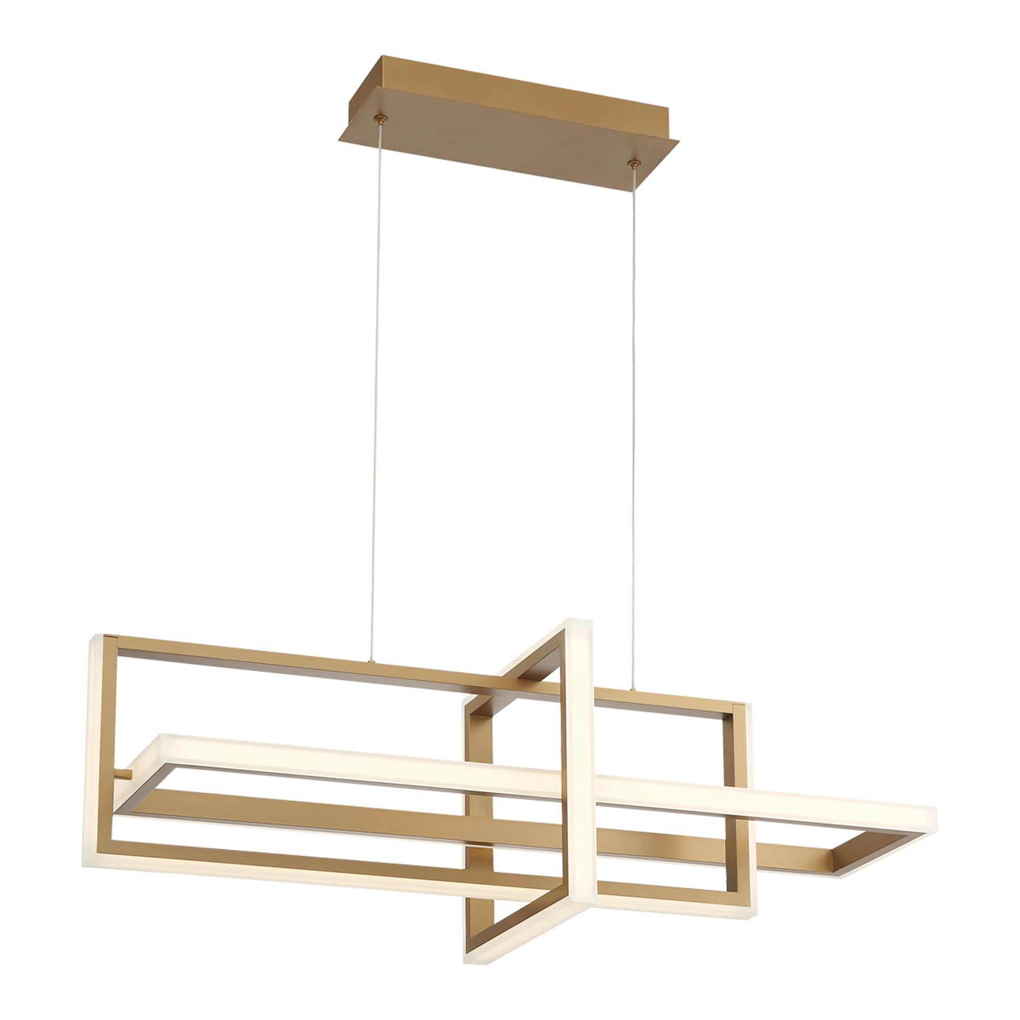 Shown in Gold finish and Steel and Acrylic shade