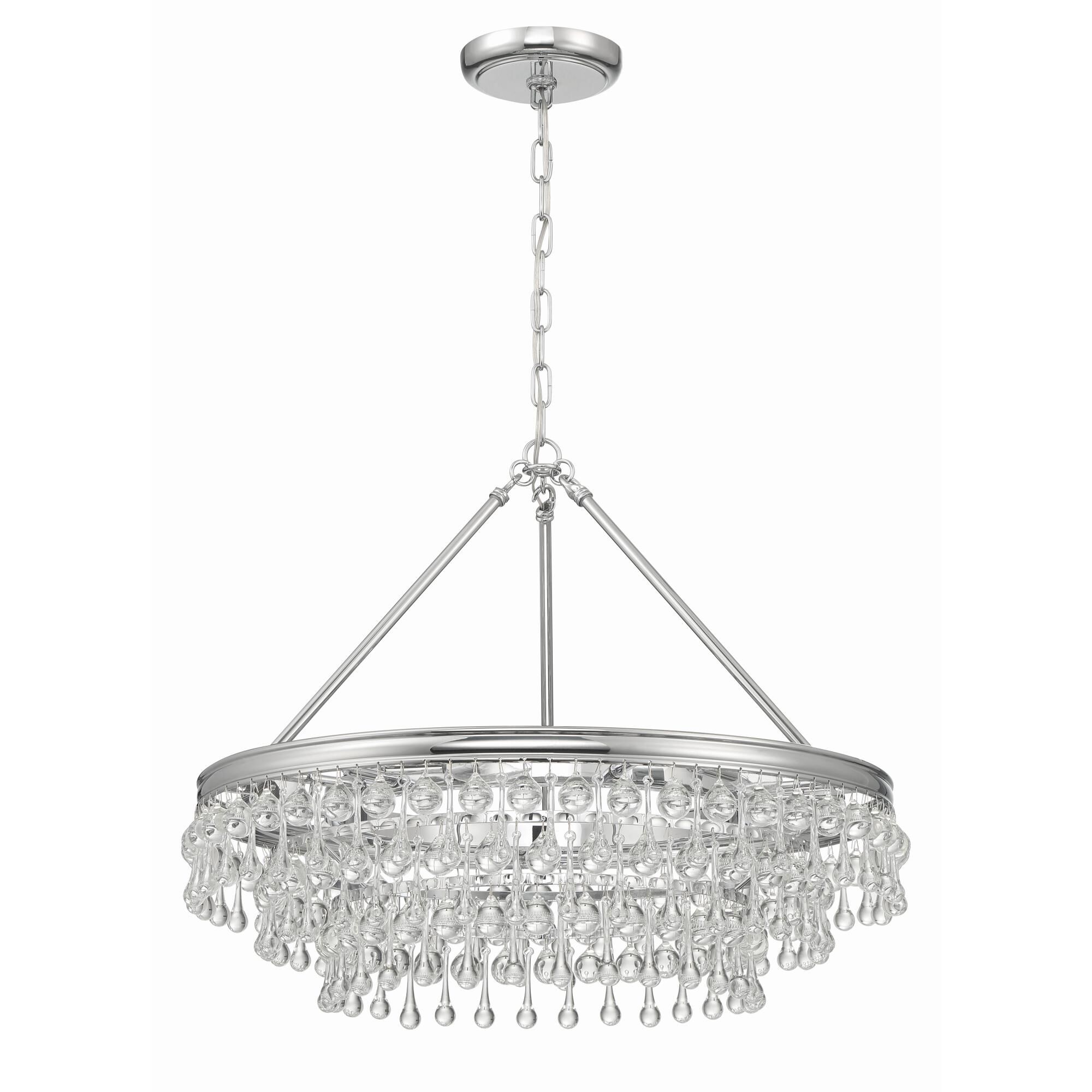 Calypso 25 Inch 6 Light Chandelier by Crystorama