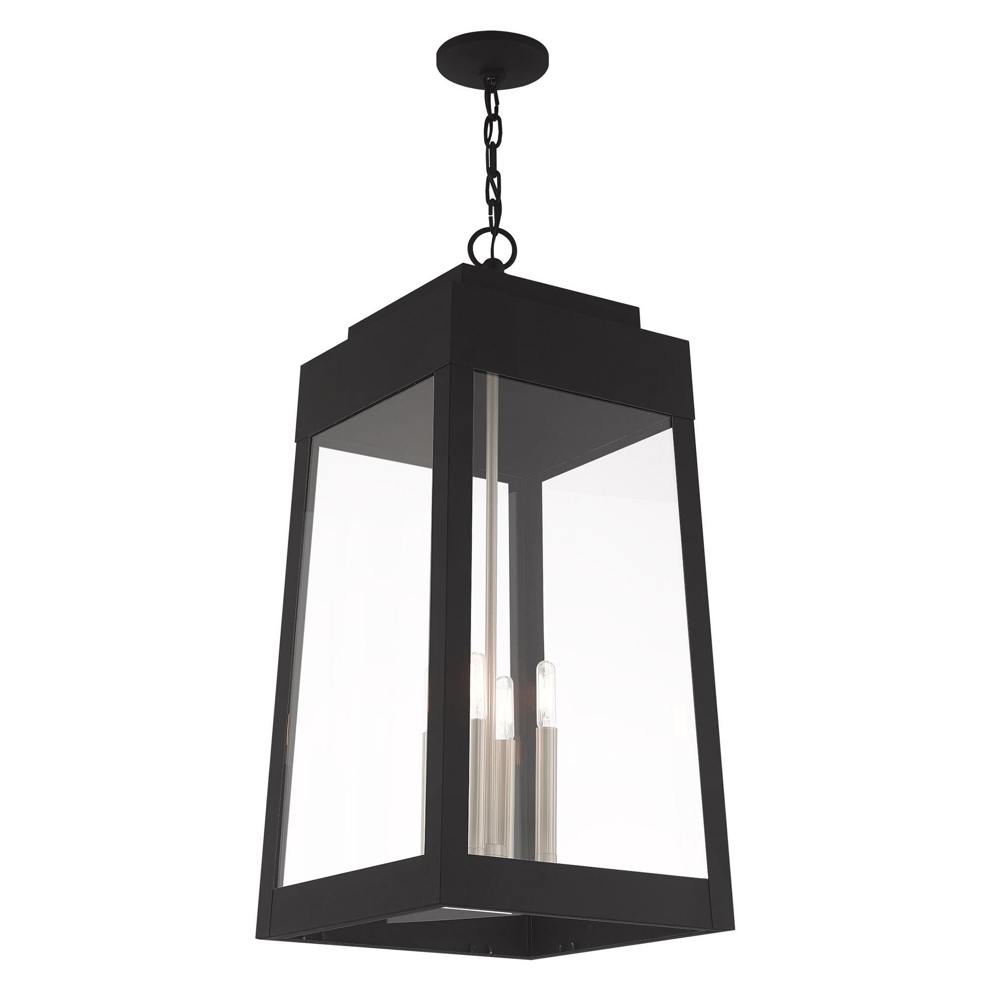 Oslo 30 Inch Tall 4 Light Outdoor Hanging Lantern by Livex Lighting
