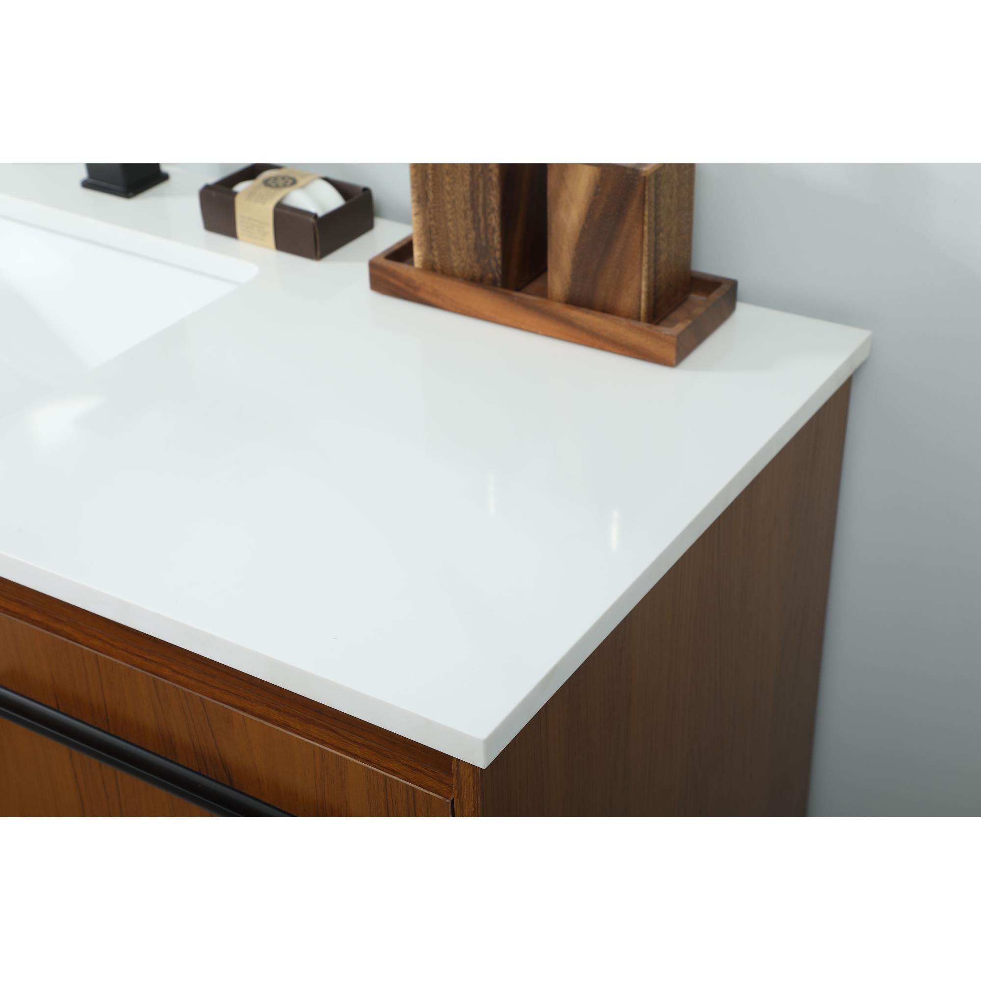 Shown in Teak finish