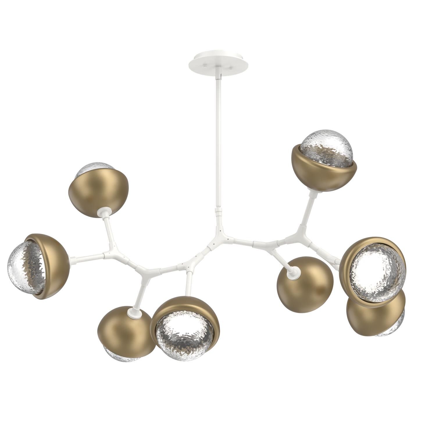 Levi Wilson Cabochon 38 Inch Linear Suspension Light by Hammerton Studio