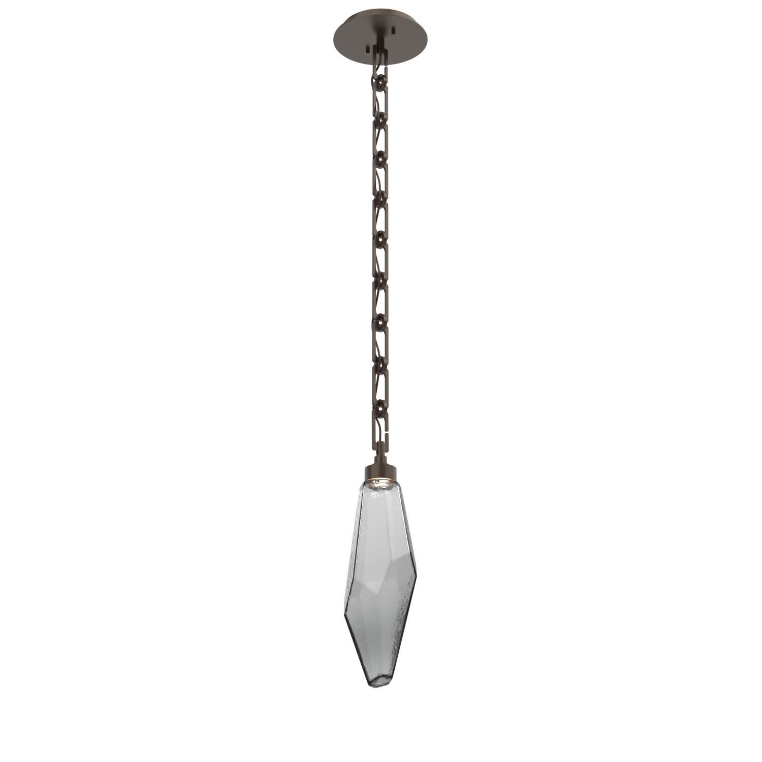 Levi Wilson Rock Crystal 6 Inch Mini Pendant by Hammerton Studio