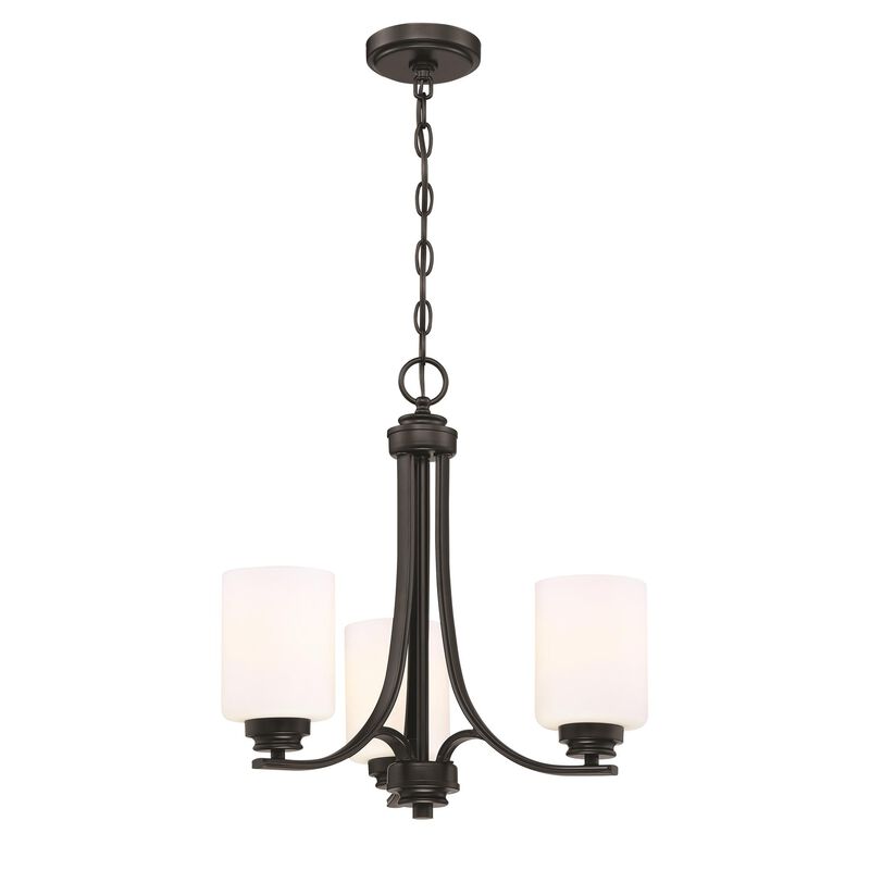 Bolden 18 Inch 3 Light Mini Chandelier by Craftmade