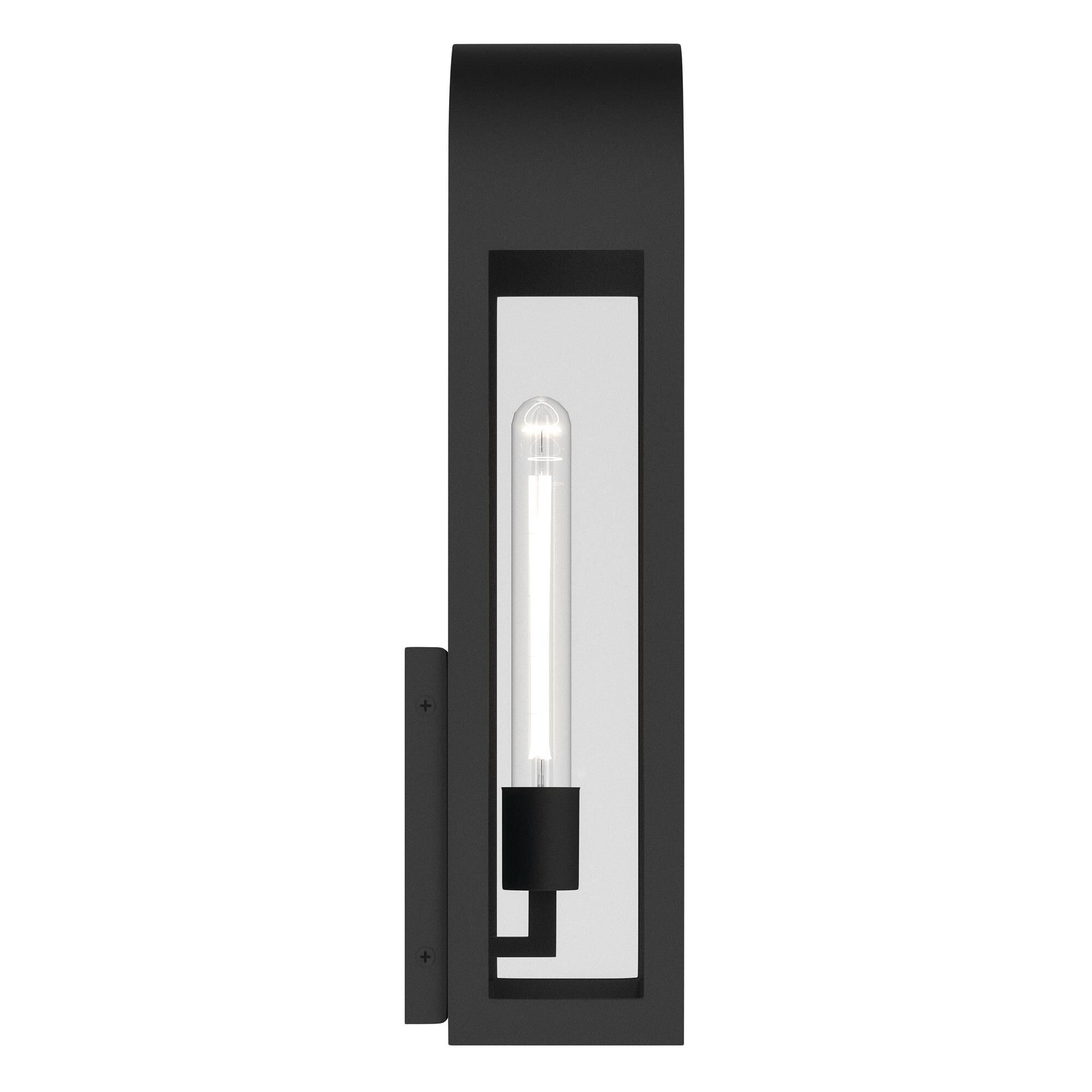 Shown in Textured Black finish and Clear glass