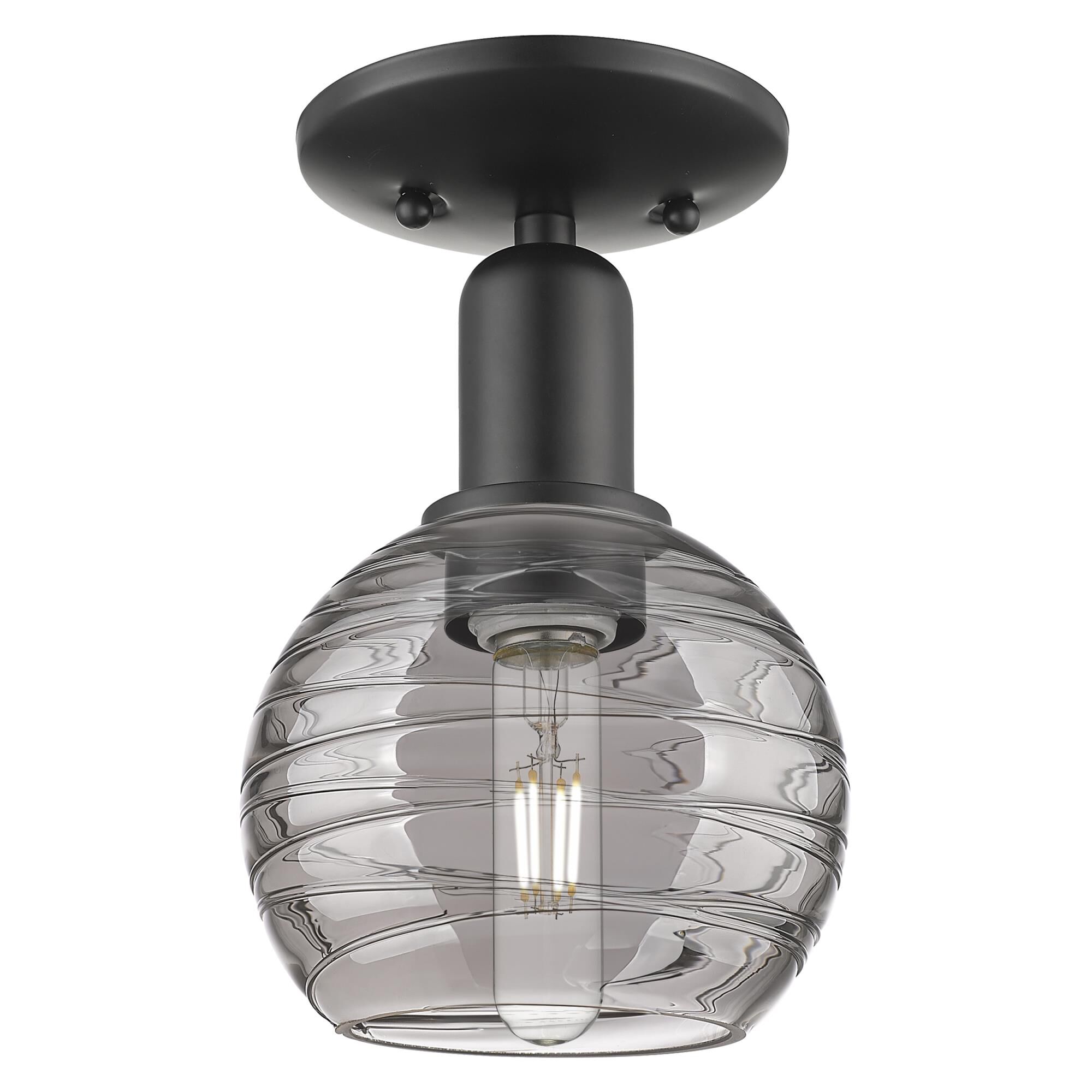 Bruno Marashlian Athens Deco Swirl 6 Inch Semi Flush Mount by Innovations Lighting