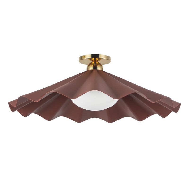 Jason Koharik Furrow 25 Inch Semi Flush Mount by Alora Lighting