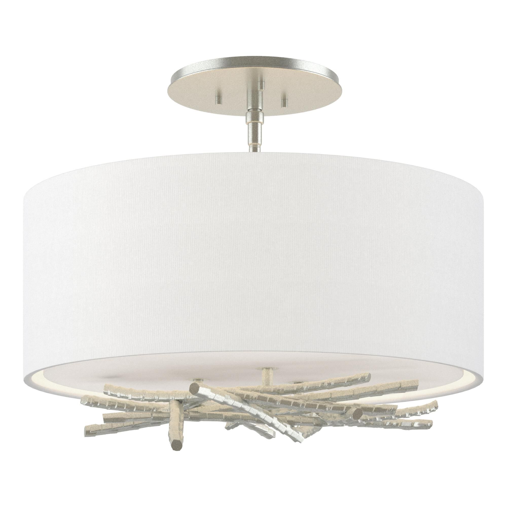 Brindille 15 Inch 3 Light Semi Flush Mount by Hubbardton Forge