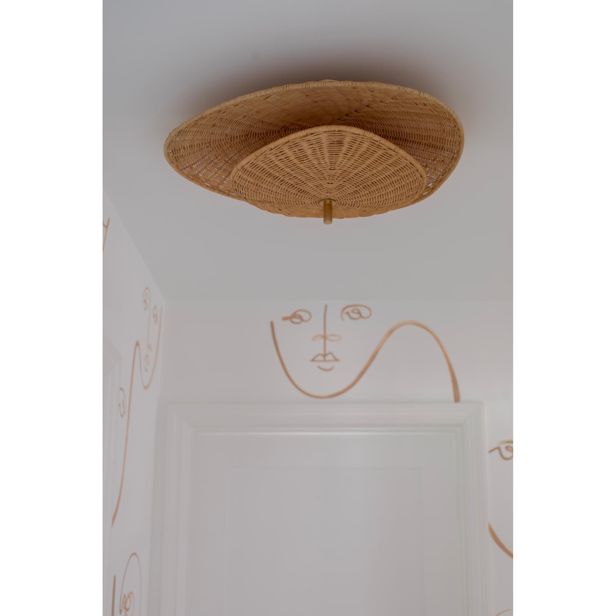 Megan Molten Marigold 24 Inch 3 Light Semi Flush Mount by Mitzi