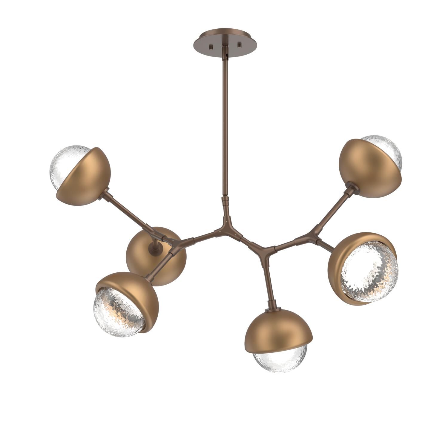Levi Wilson Cabochon 31 Inch Linear Suspension Light by Hammerton Studio