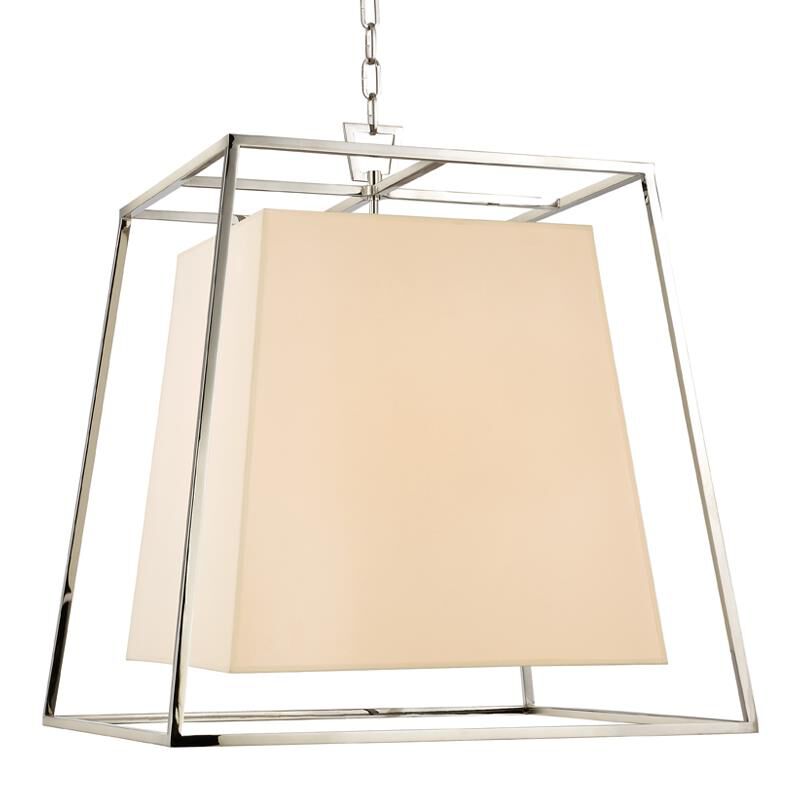 Shown in Polished Nickel finish and Cream Eco Paper shade