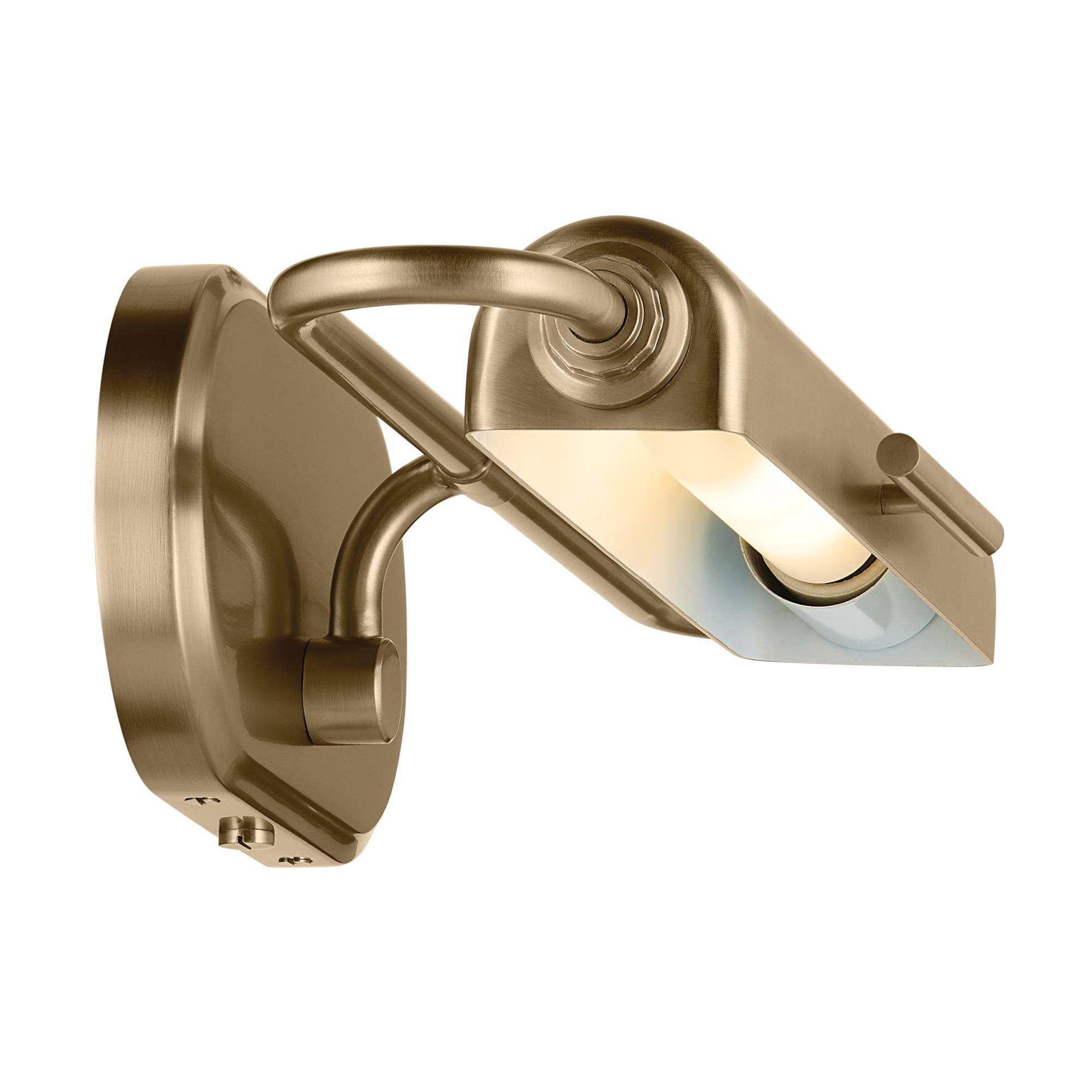 Shown in Champagne Bronze finish and Metal shade