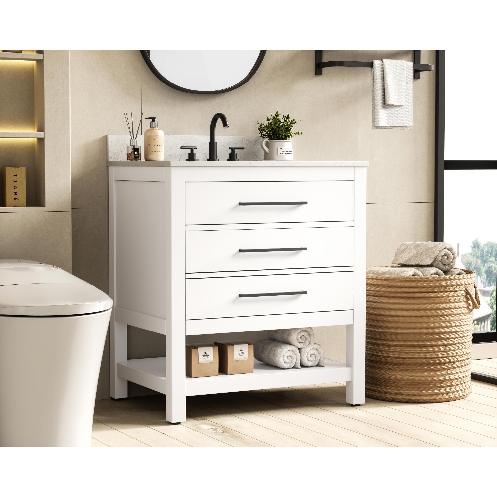 Karson 30 Inch Bath Vanity by Elegant Dcor