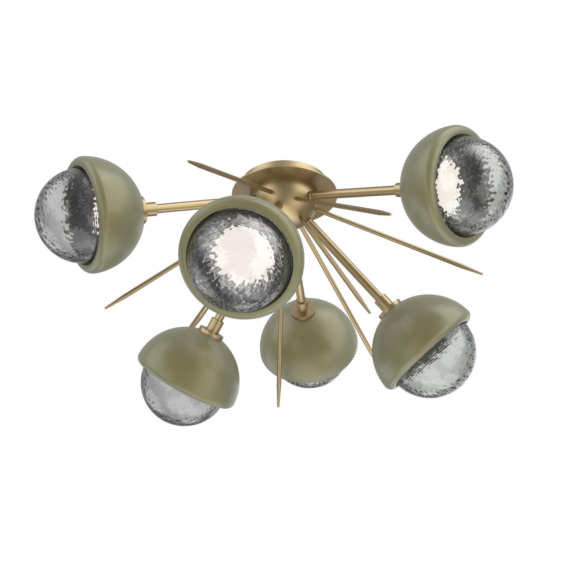 Levi Wilson Cabochon 28 Inch Semi Flush Mount by Hammerton Studio