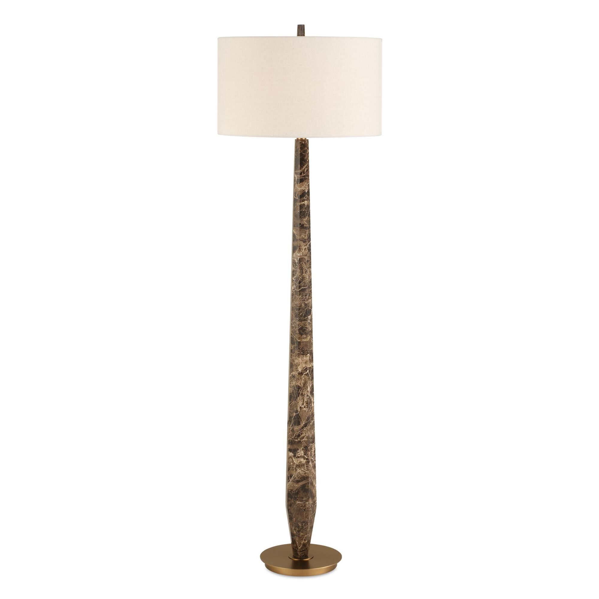 Shown in Brown finish and Round Drum Hardback shade