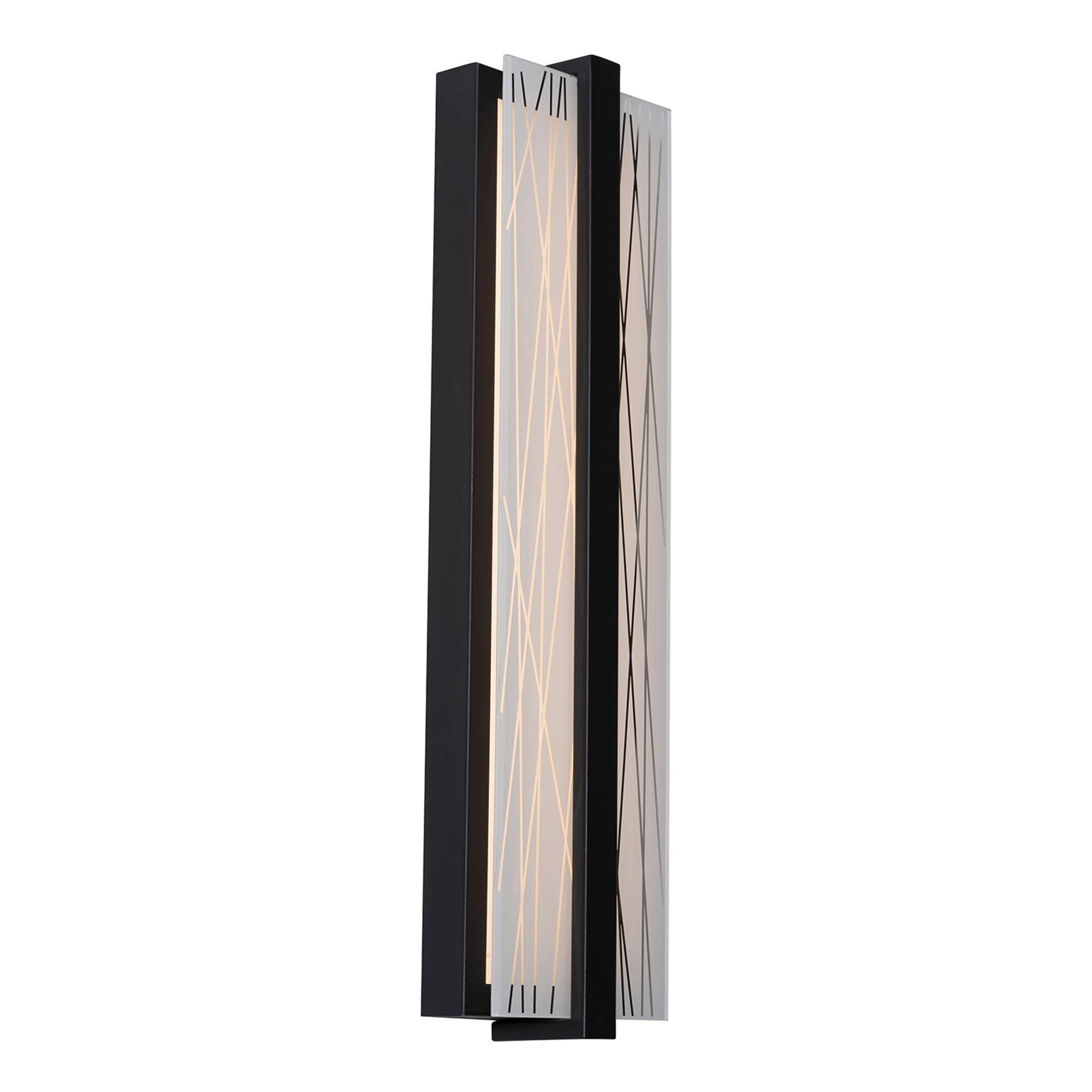 Shown in Black finish and Frosted Clear Acrylic glass