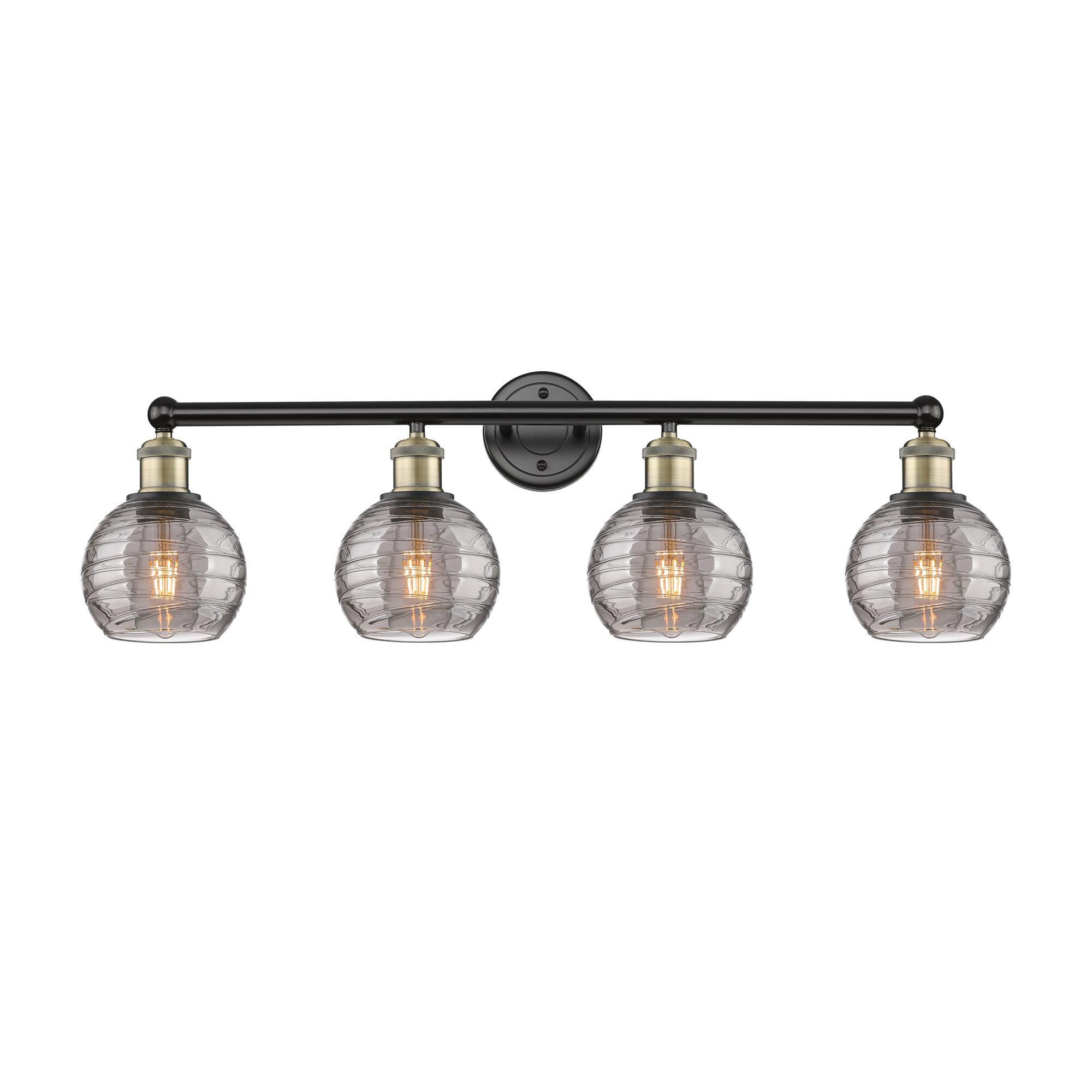 Bruno Marashlian Athens Deco Swirl 33 Inch 4 Light Bath Vanity Light by Innovations Lighting