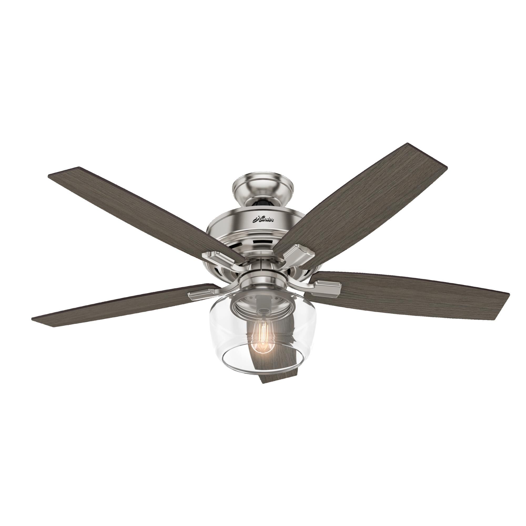 Bennett 52 Inch Ceiling Fan with Light Kit by Hunter Fan