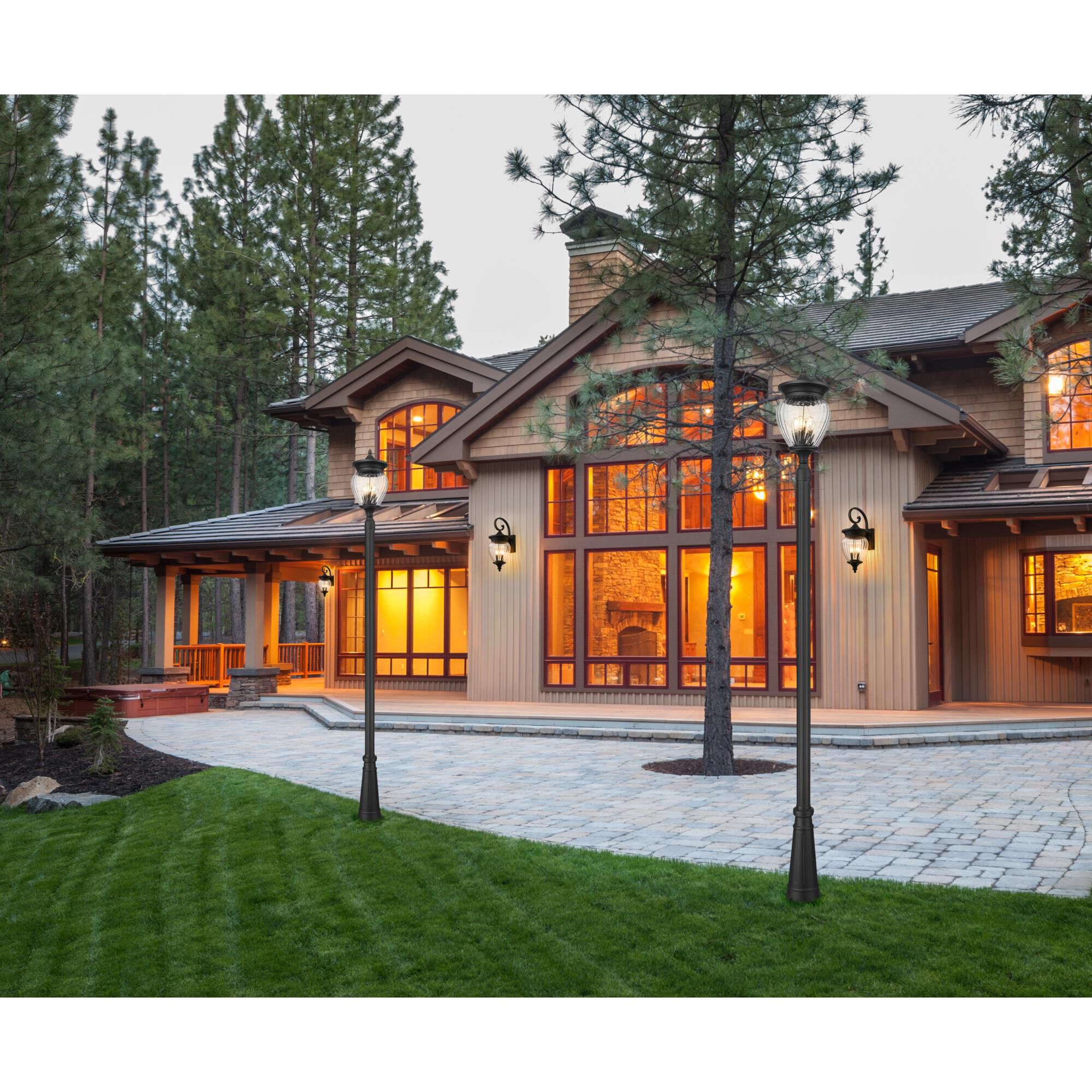 Shown in Black finish and Clear Ribbed glass and Clear Ribbed shade