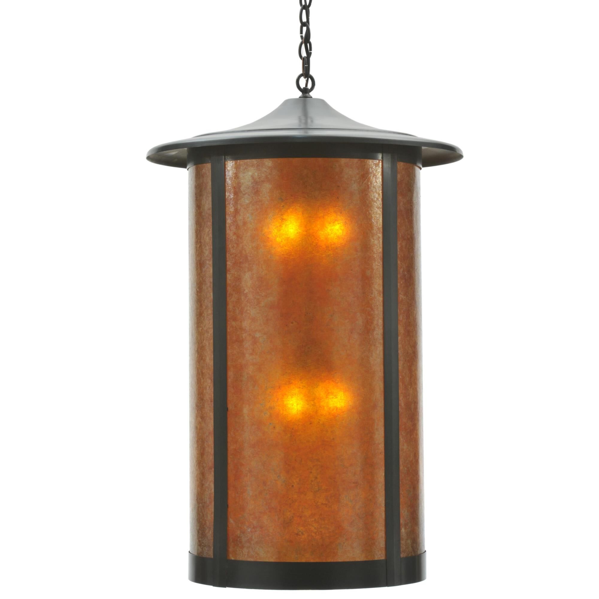 Fulton Plain 24 Inch Cage Pendant by Meyda Lighting