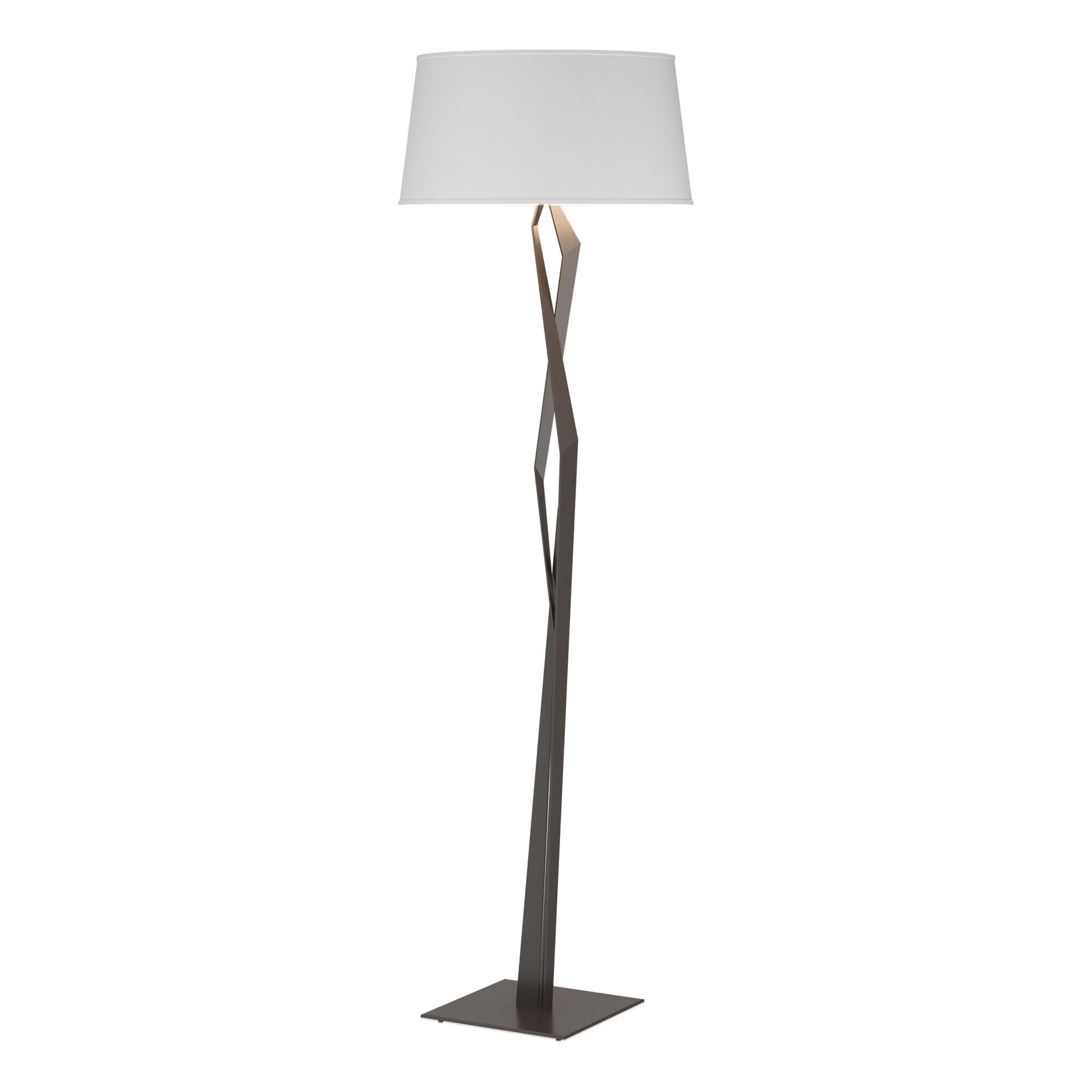 Shown in Oil Rubbed Bronze finish and Natural Anna shade
