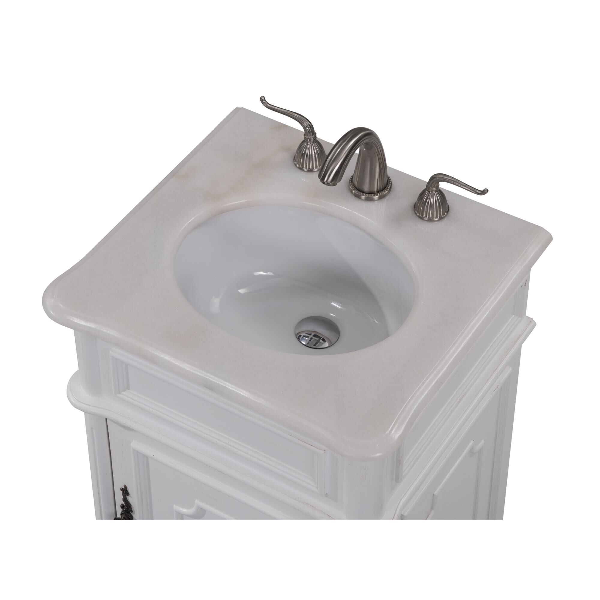 Shown in Antique White finish