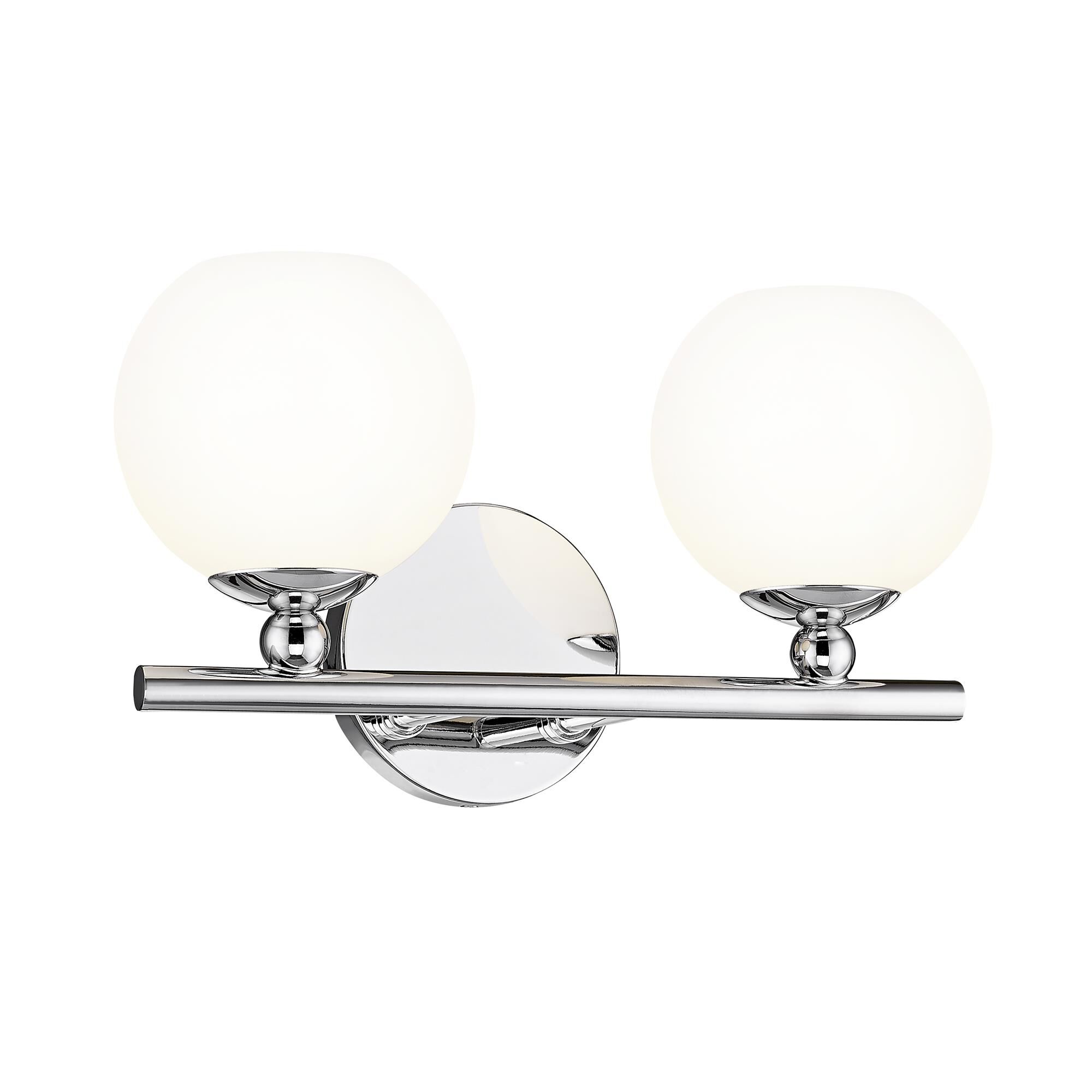Shown in Chrome finish and Opal Etched glass