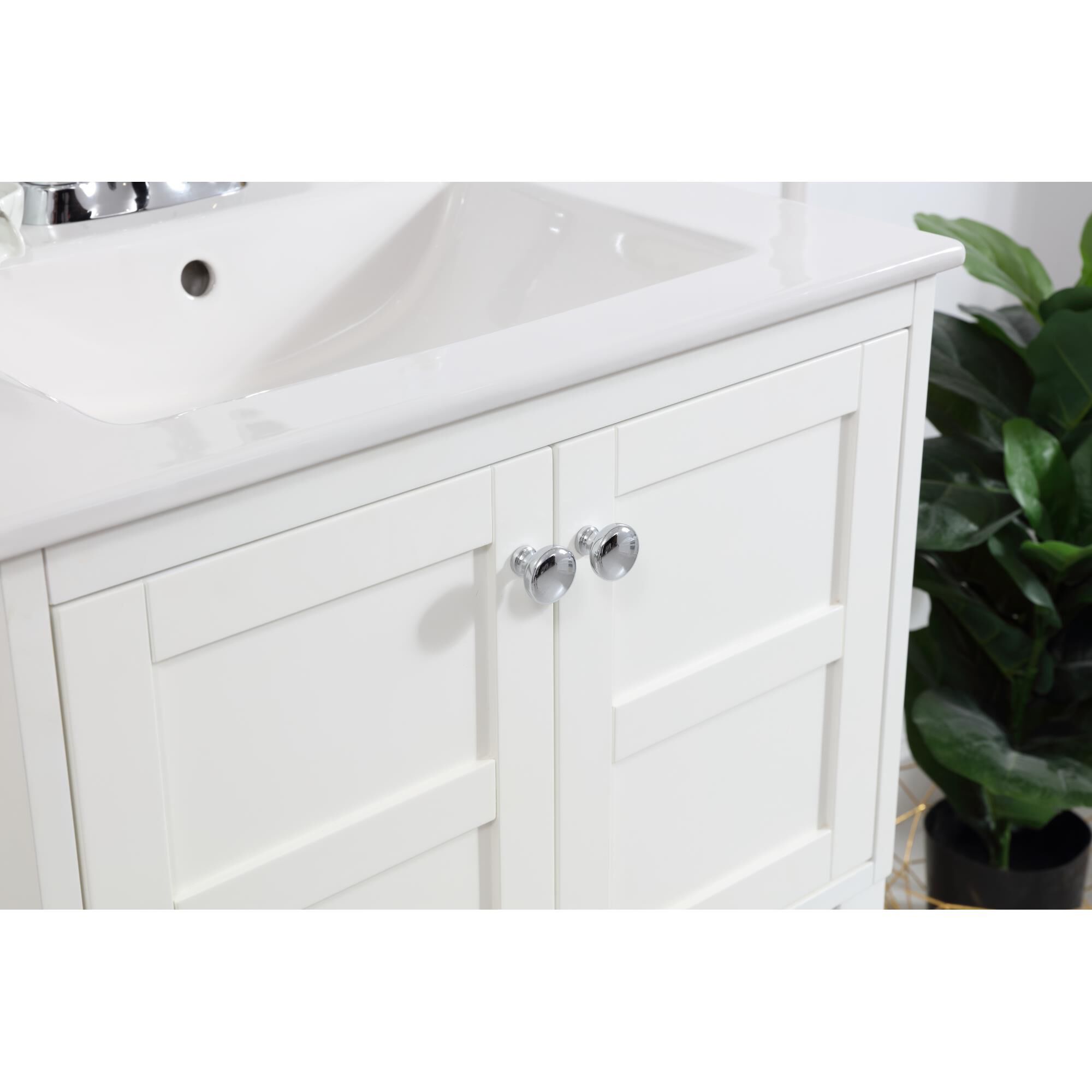 Shown in White finish