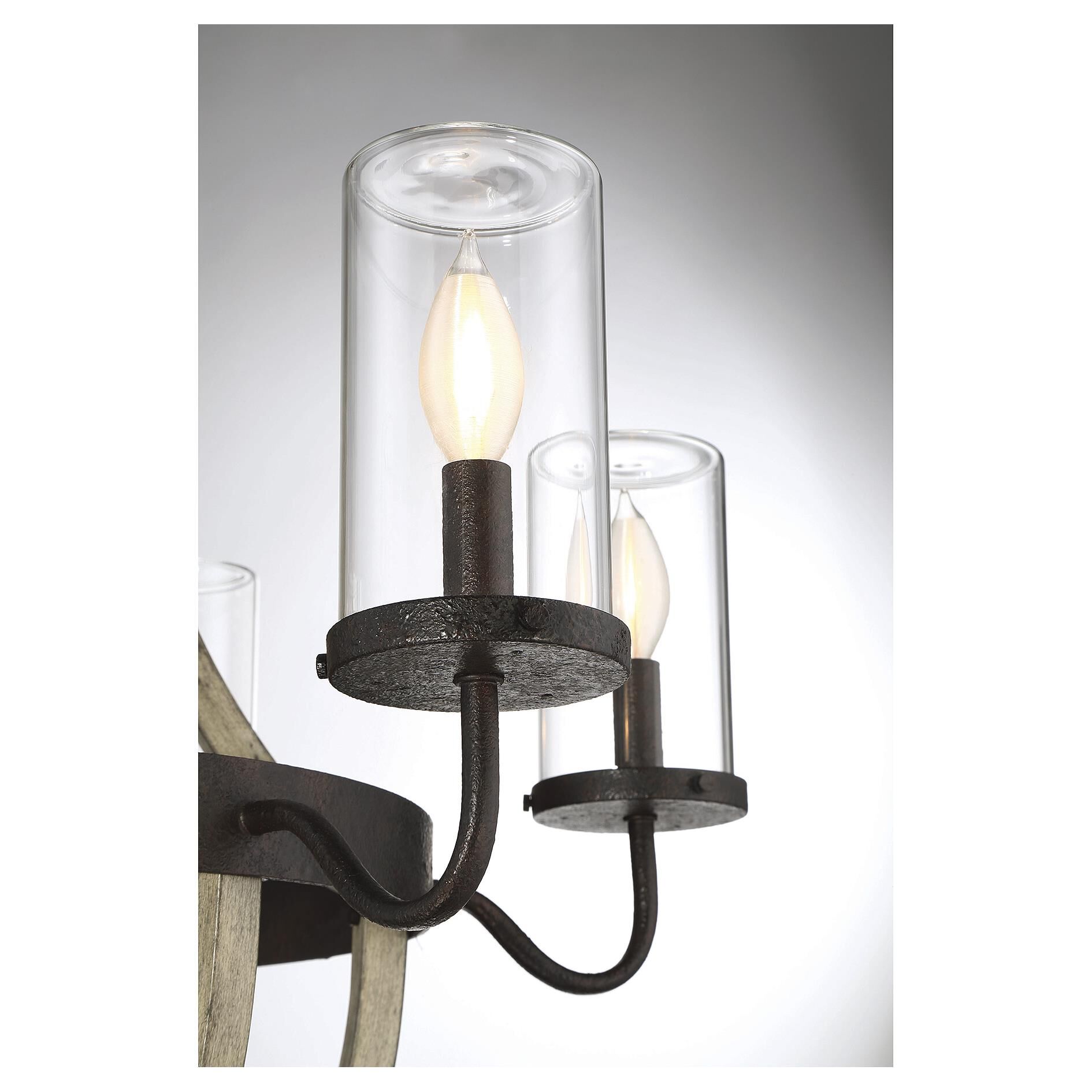 Shown in Weathervane finish and Clear glass