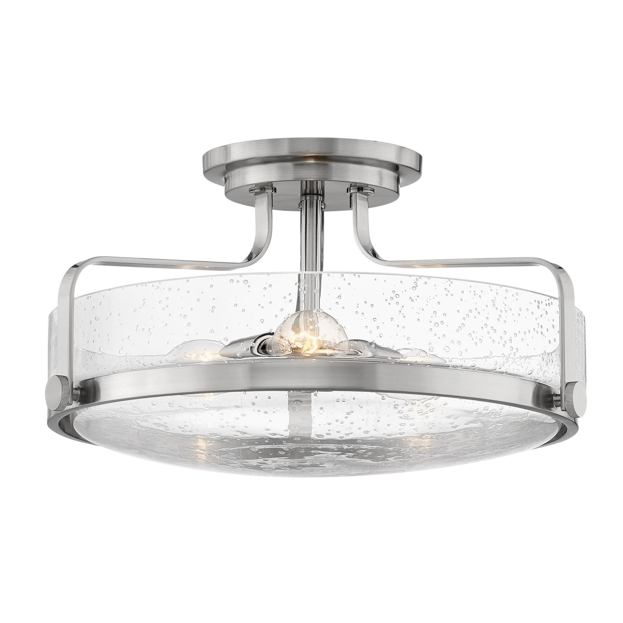 Harper 18 Inch 3 Light Semi Flush Mount,