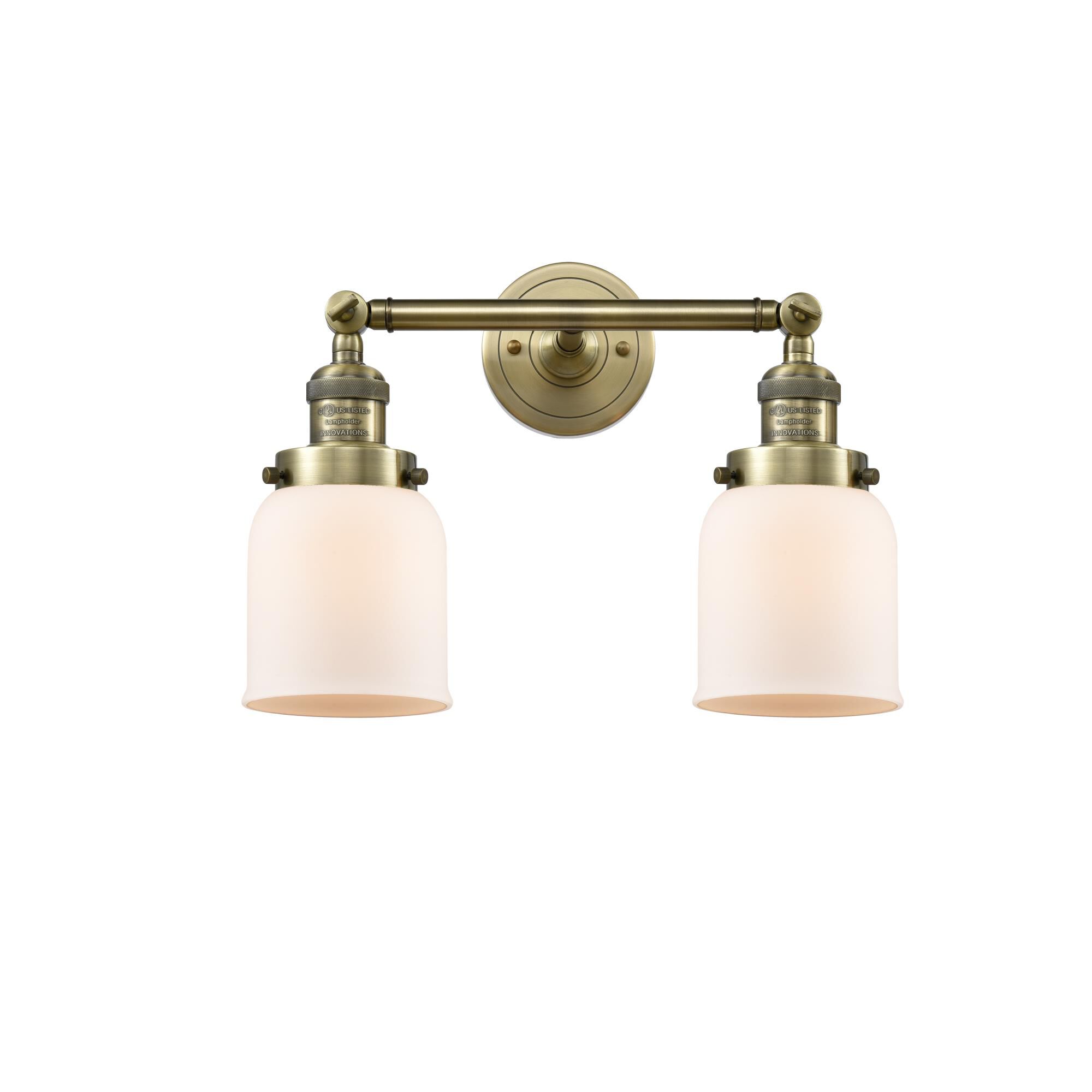Bruno Marashlian Small Bell 16 Inch 2 Light Bath Vanity Light by Innovations Lighting