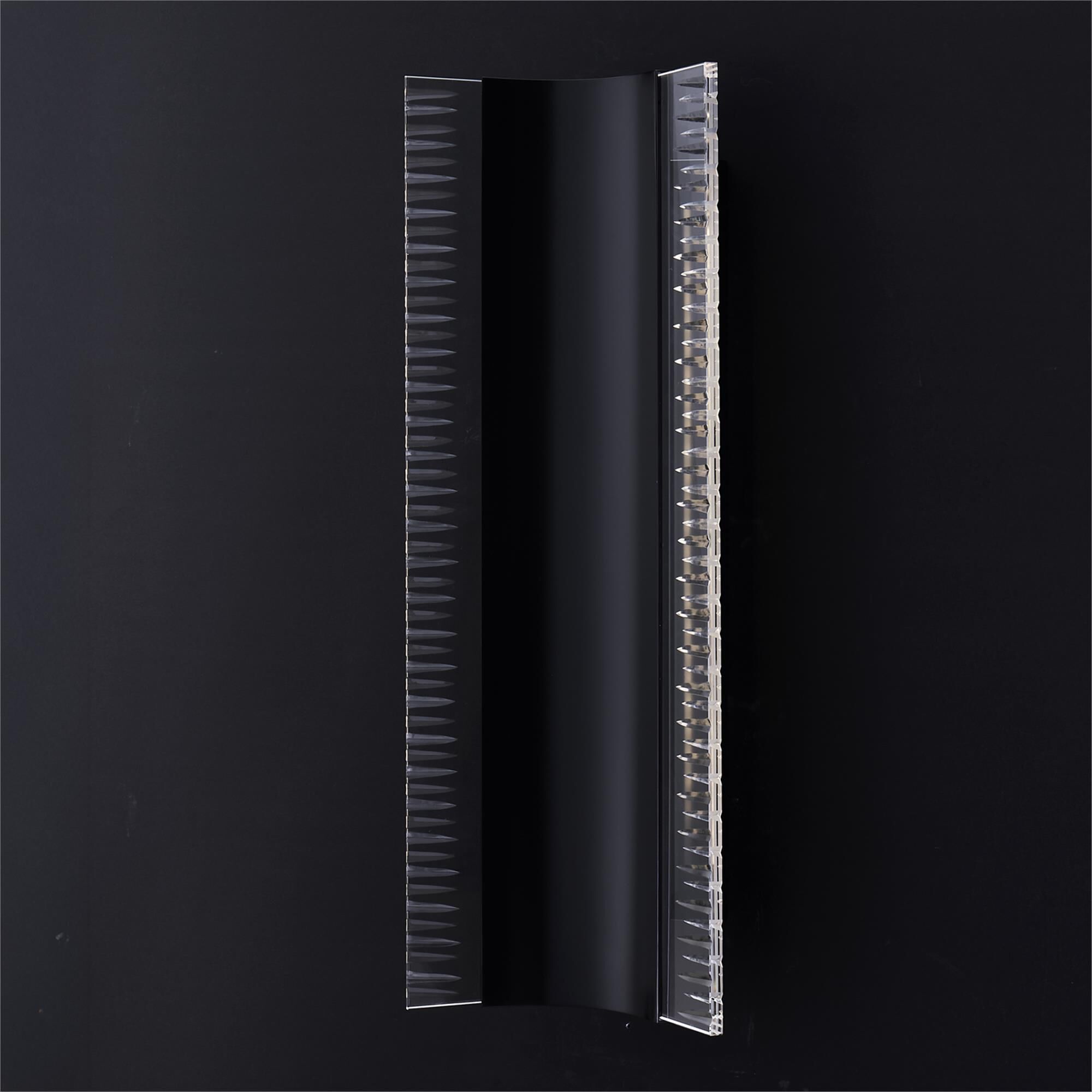 Shown in Matte Black (Fluorocarbon) finish and Firenze Clear crystal