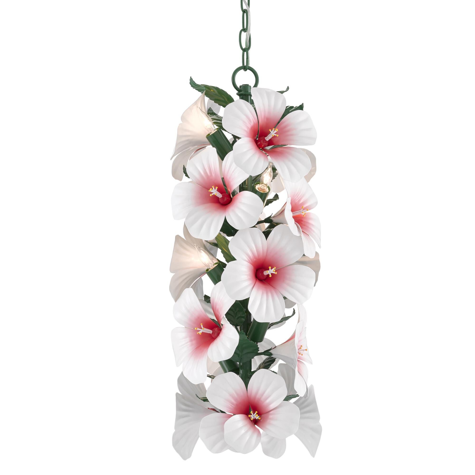 Sasha Bikoff Hibiscus Mini Pendant by Currey and Company