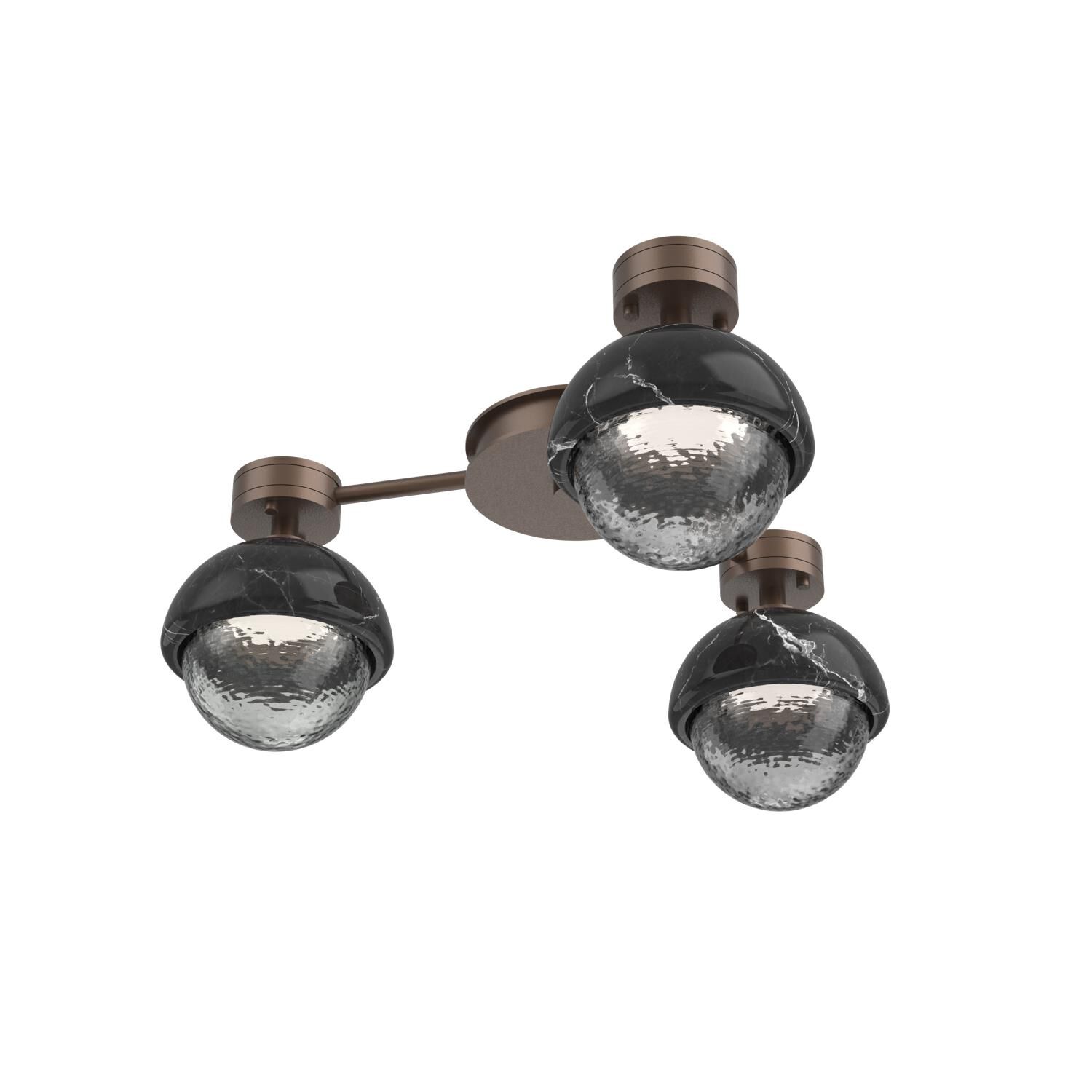 Levi Wilson Cabochon 23 Inch Flush Mount by Hammerton Studio