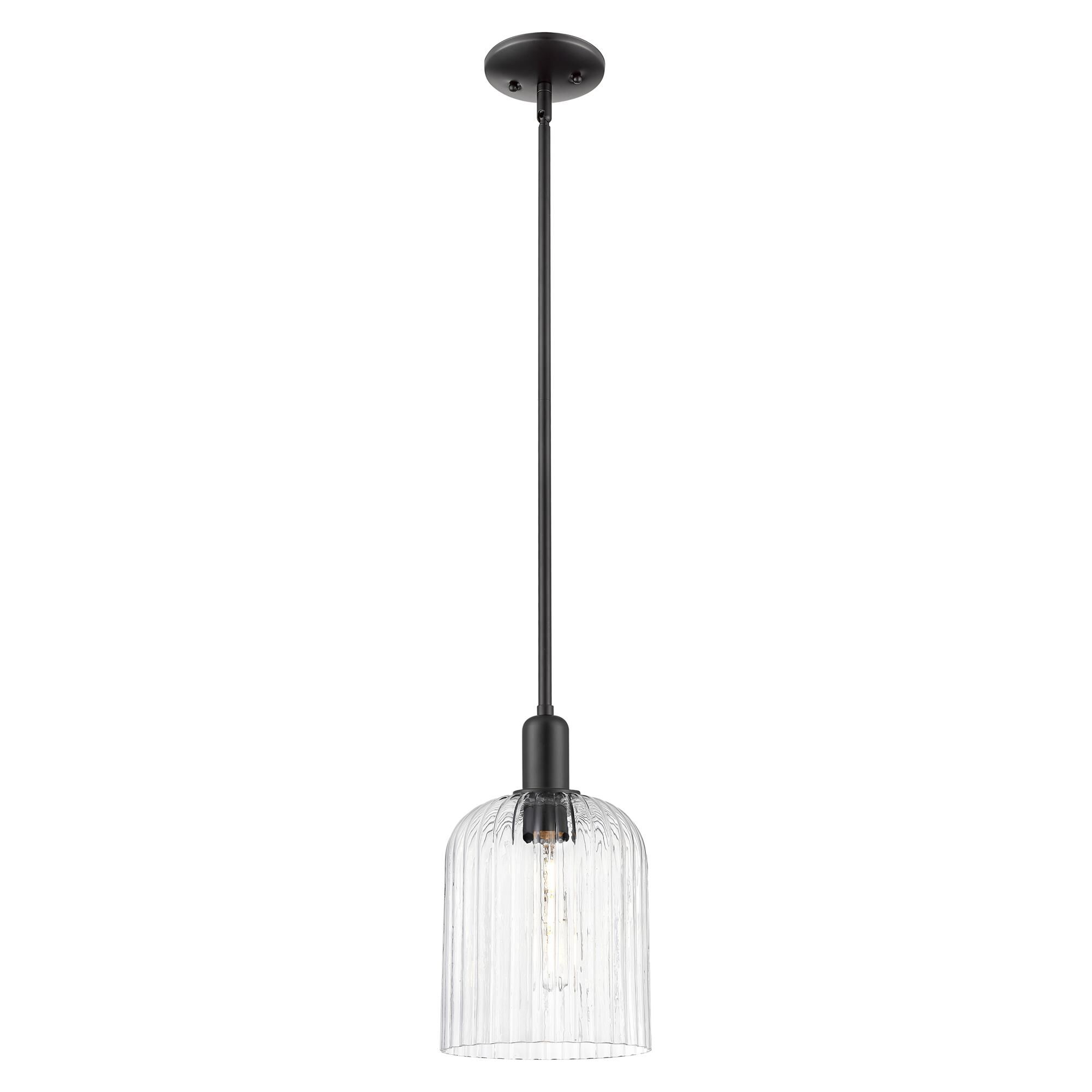 Shown in Matte Black finish and Clear glass
