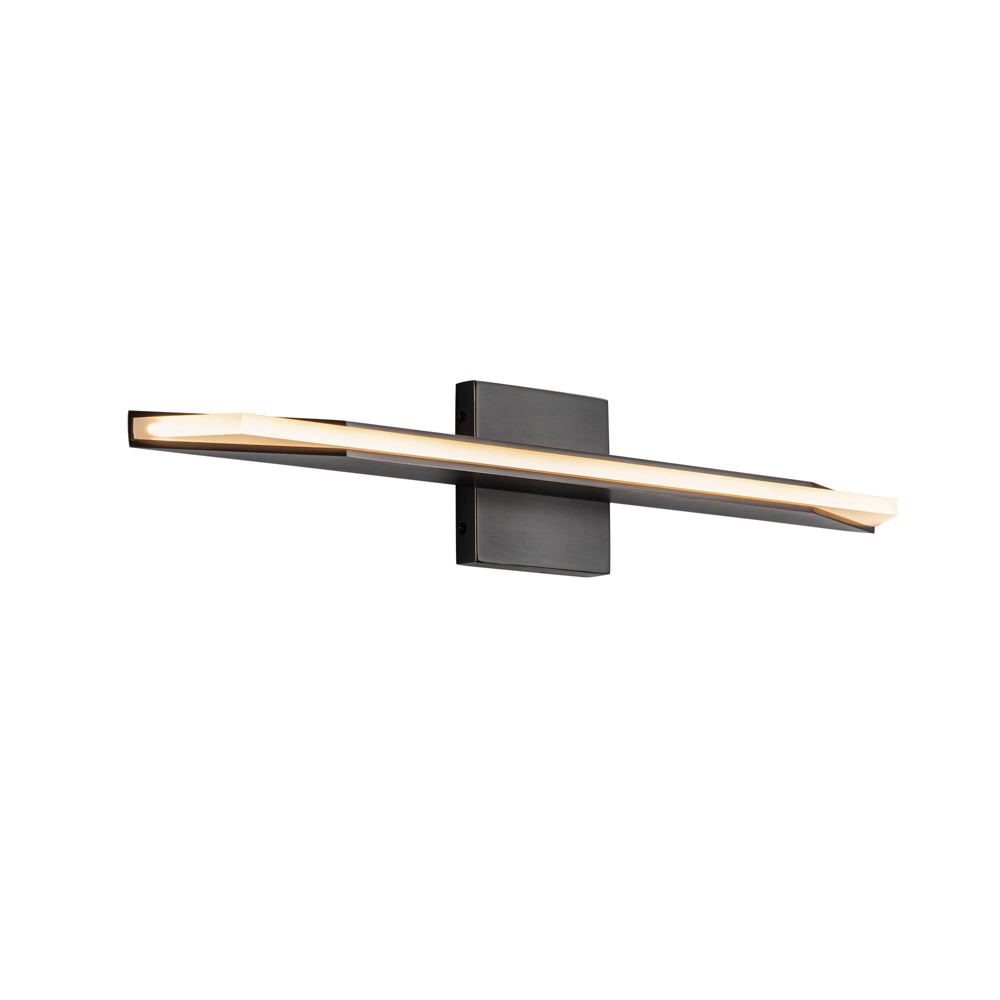 Shown in Urban Bronze finish and Frosted Acrylic Light Guide glass