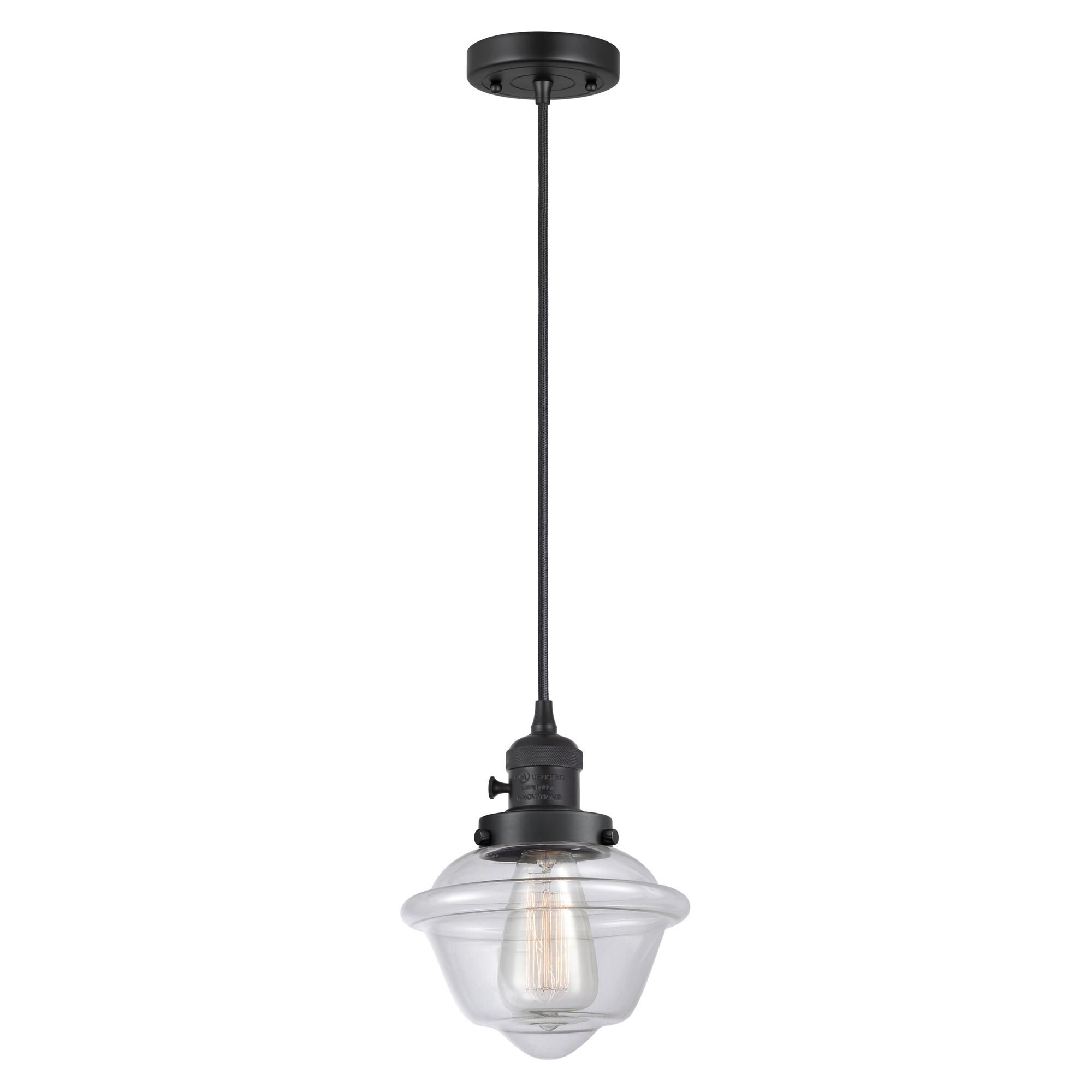 Shown in Matte Black finish and Clear glass