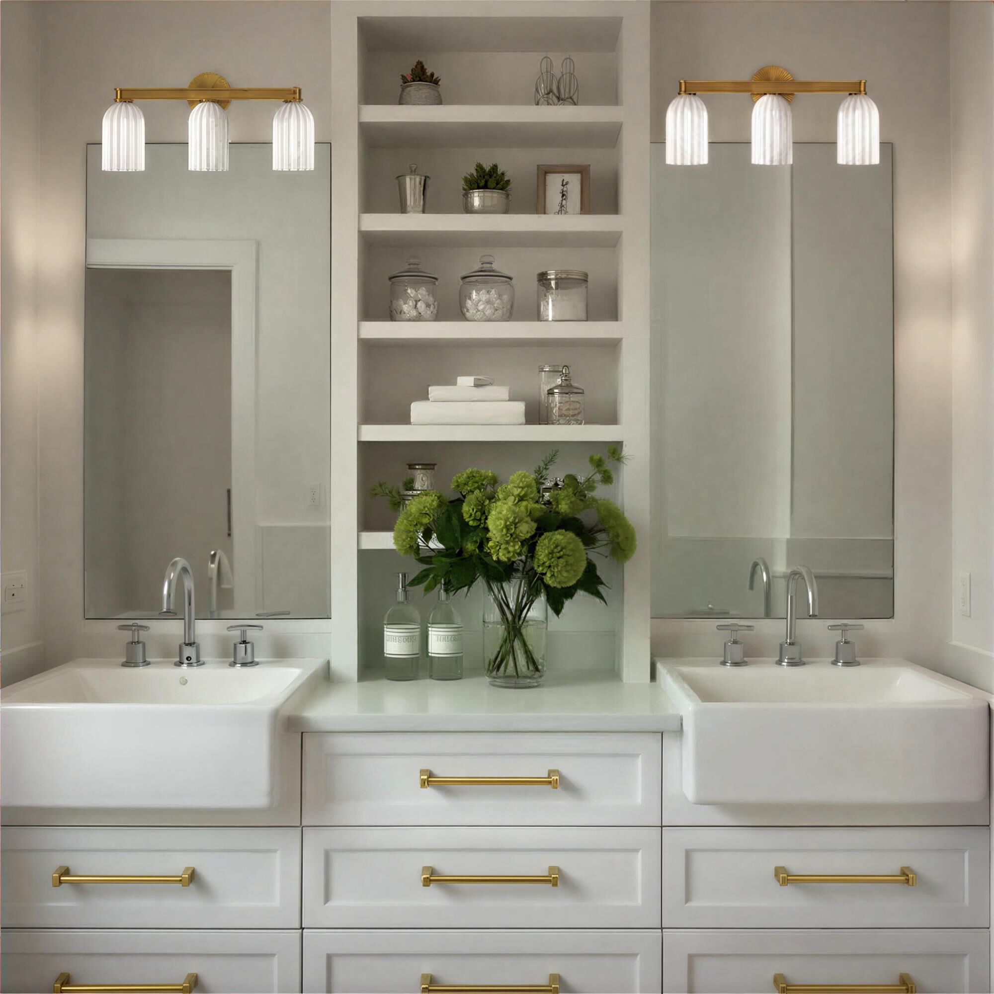 Lotus 23 Inch 3 Light Bath Vanity Light,
